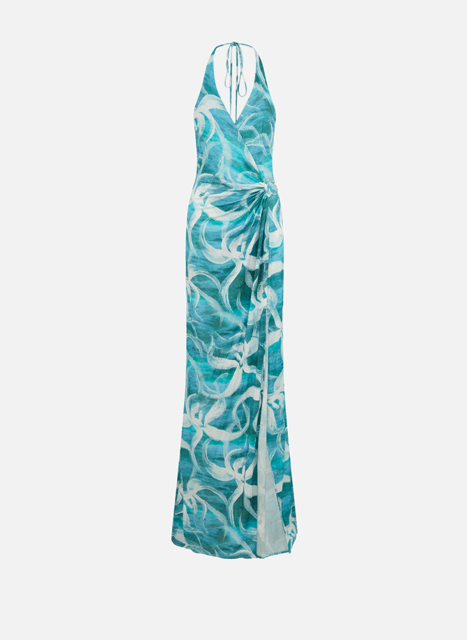 فستان طويل ملفوف من لويزا بالو