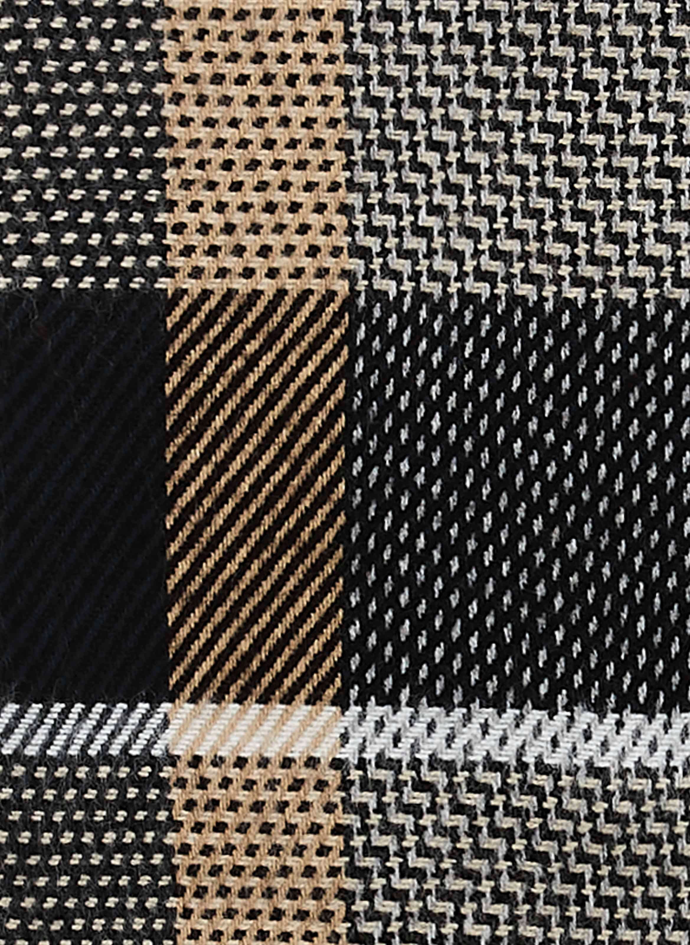 Echarpe à carreaux  Noir