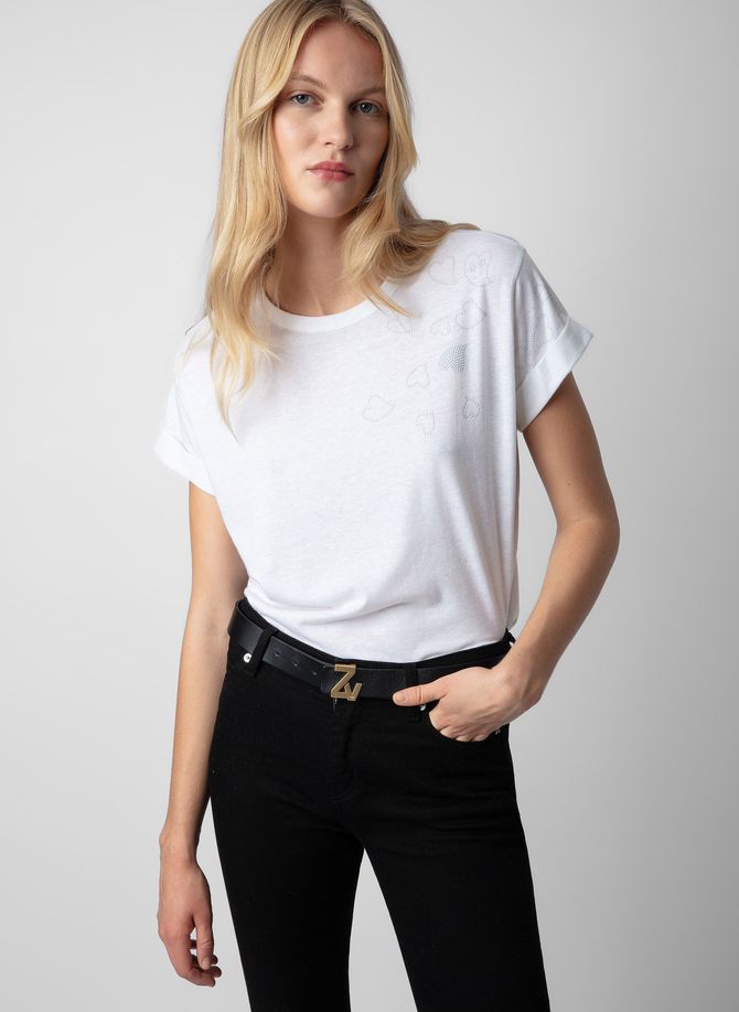 Tee-shirt droit col rond anya ZADIG&VOLTAIRE