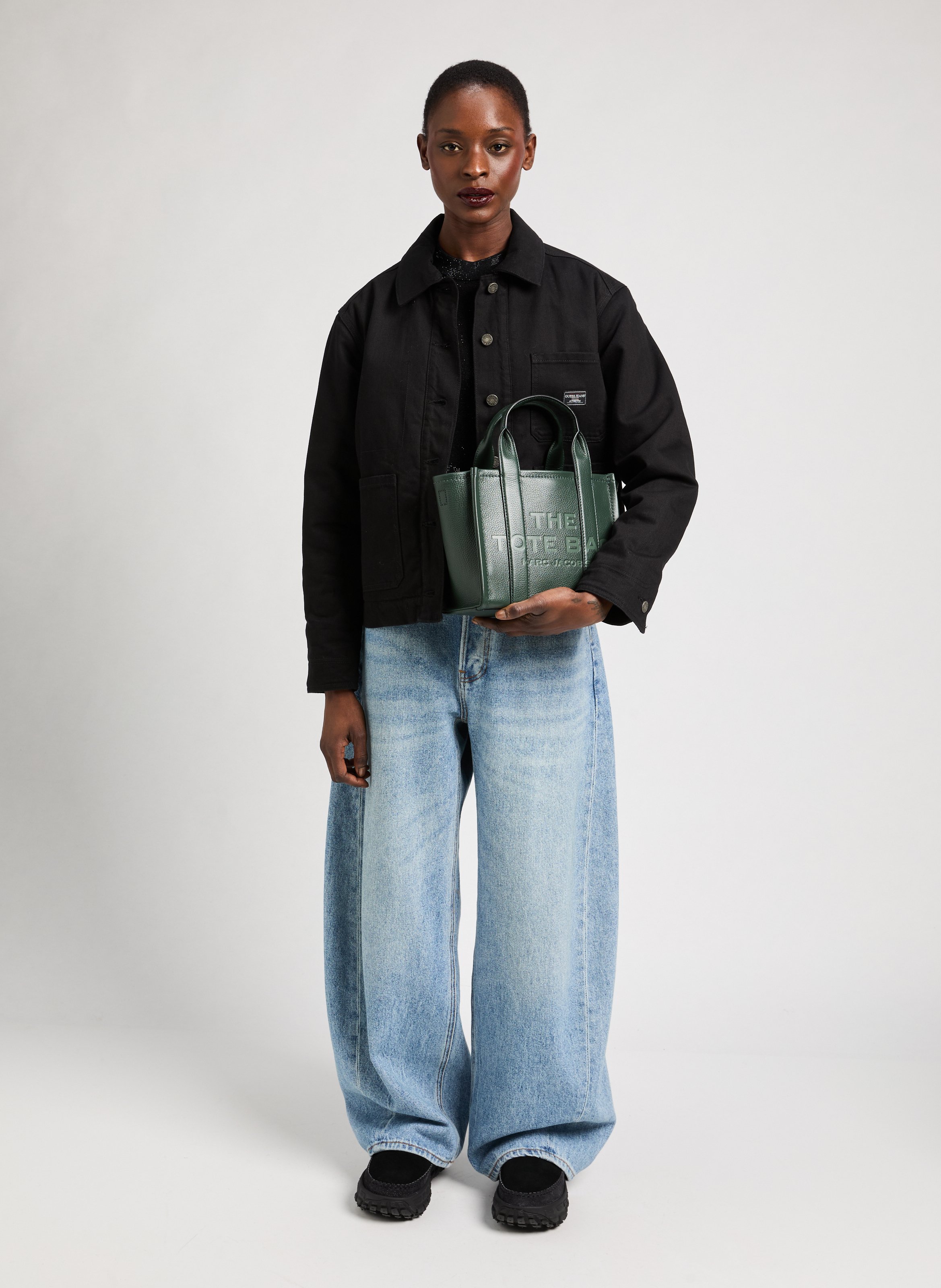 Sac cabas The Leather Small Tote Bag MARC JACOBS Vert