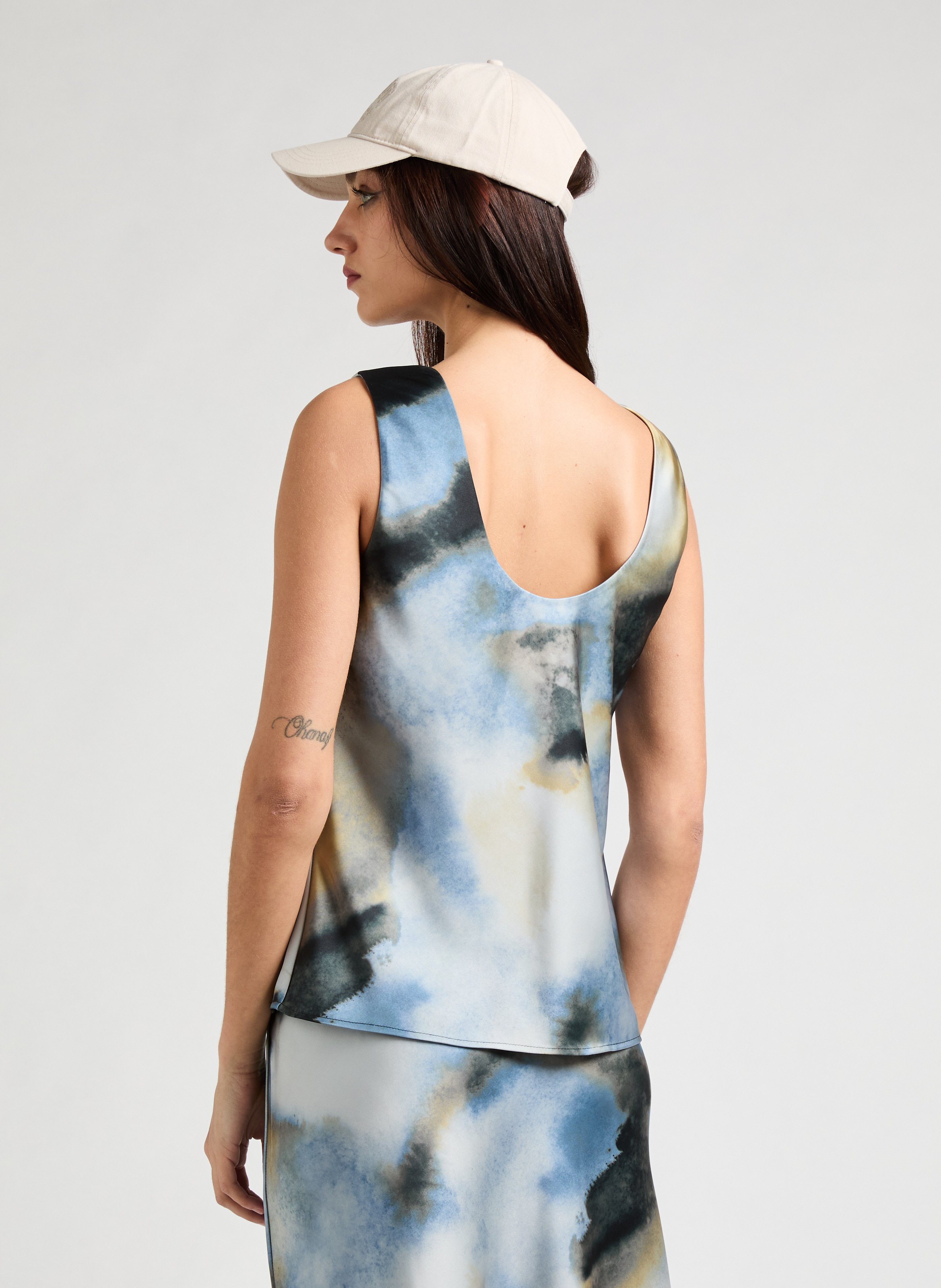 Top satiné SAMSOE SAMSOE Bleu