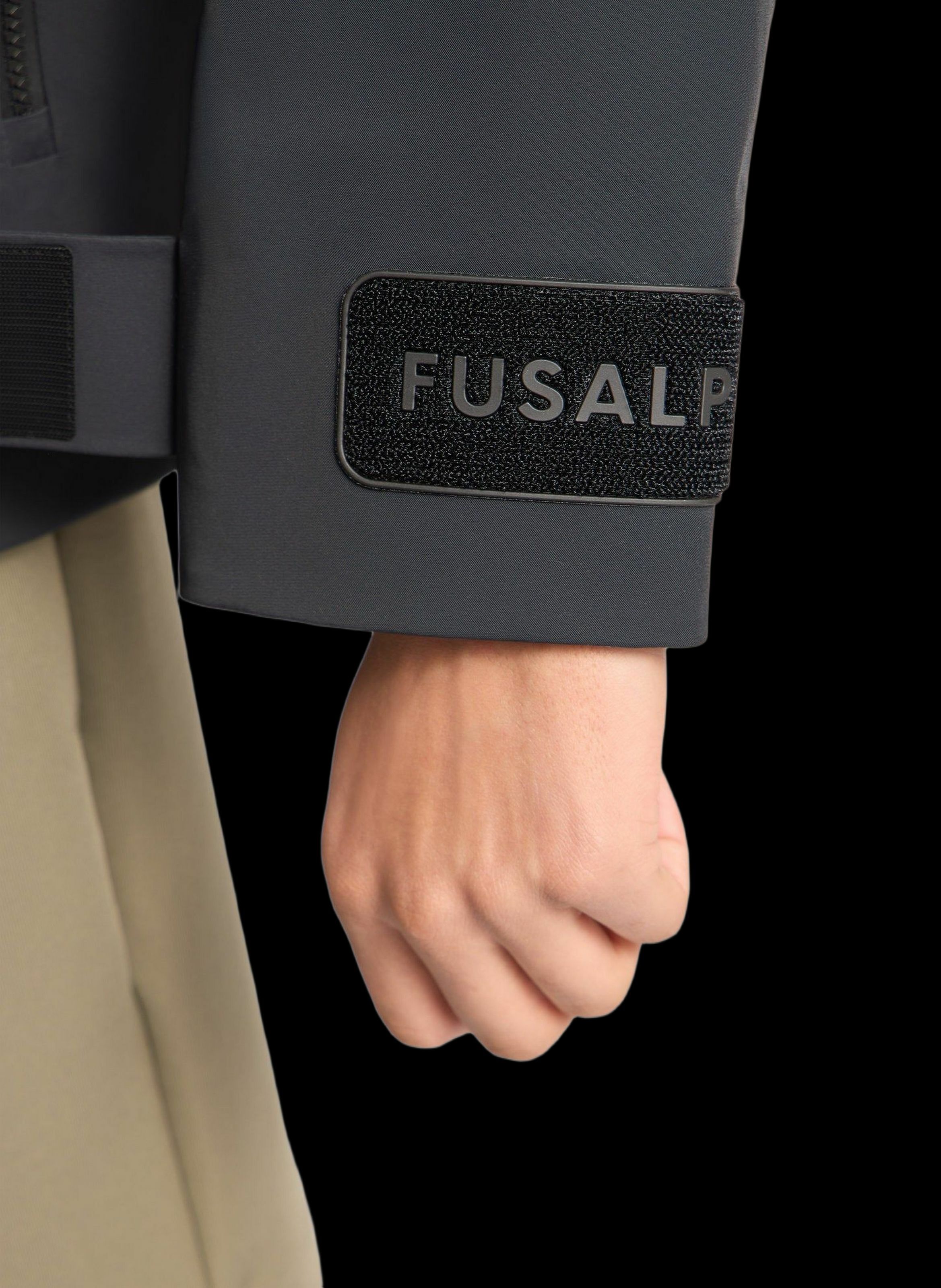 Veste ilanox col capuche coupe regular FUSALP Noir