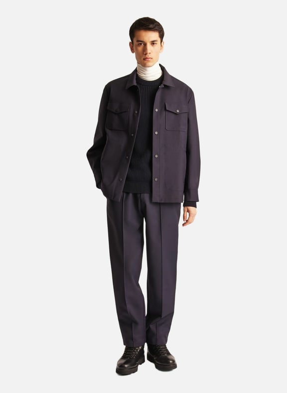 Veste bryan col chemise coupe ample Bleu by FUSALP FUSALP Veste bryan col chemise coupe ample Bleu