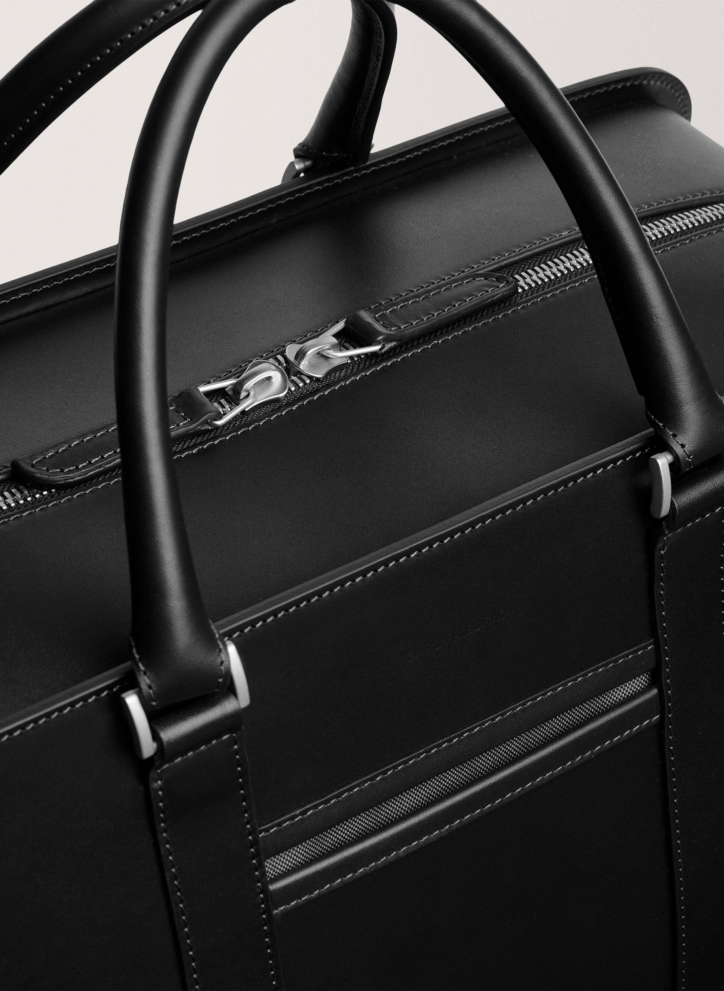Sac de voyage 'palissy weekend' en cuir vachetta CARL FRIEDRIK Noir