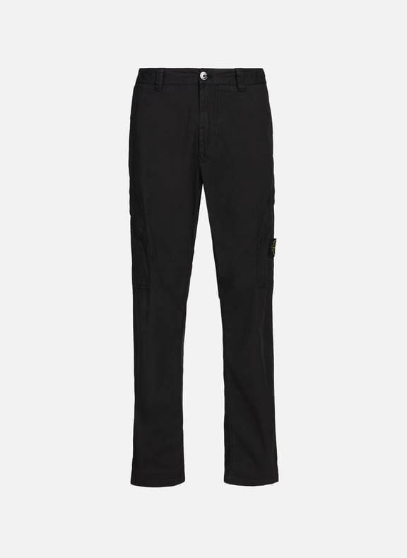 Straight cargo pants Black by STONE ISLAND STONE ISLAND Straight cargo pants Black