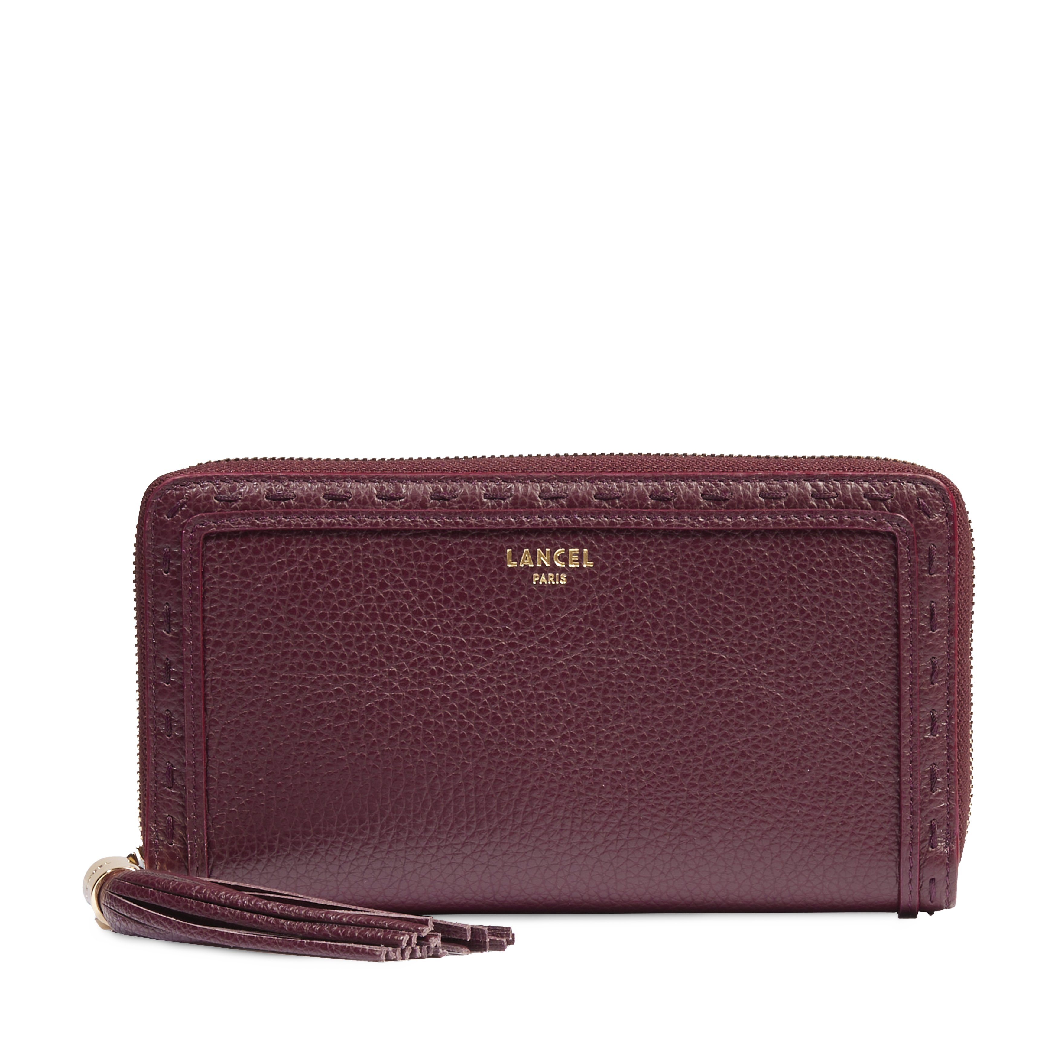 Portefeuille long zippé premier flirt de lancel en cuir LANCEL Violet