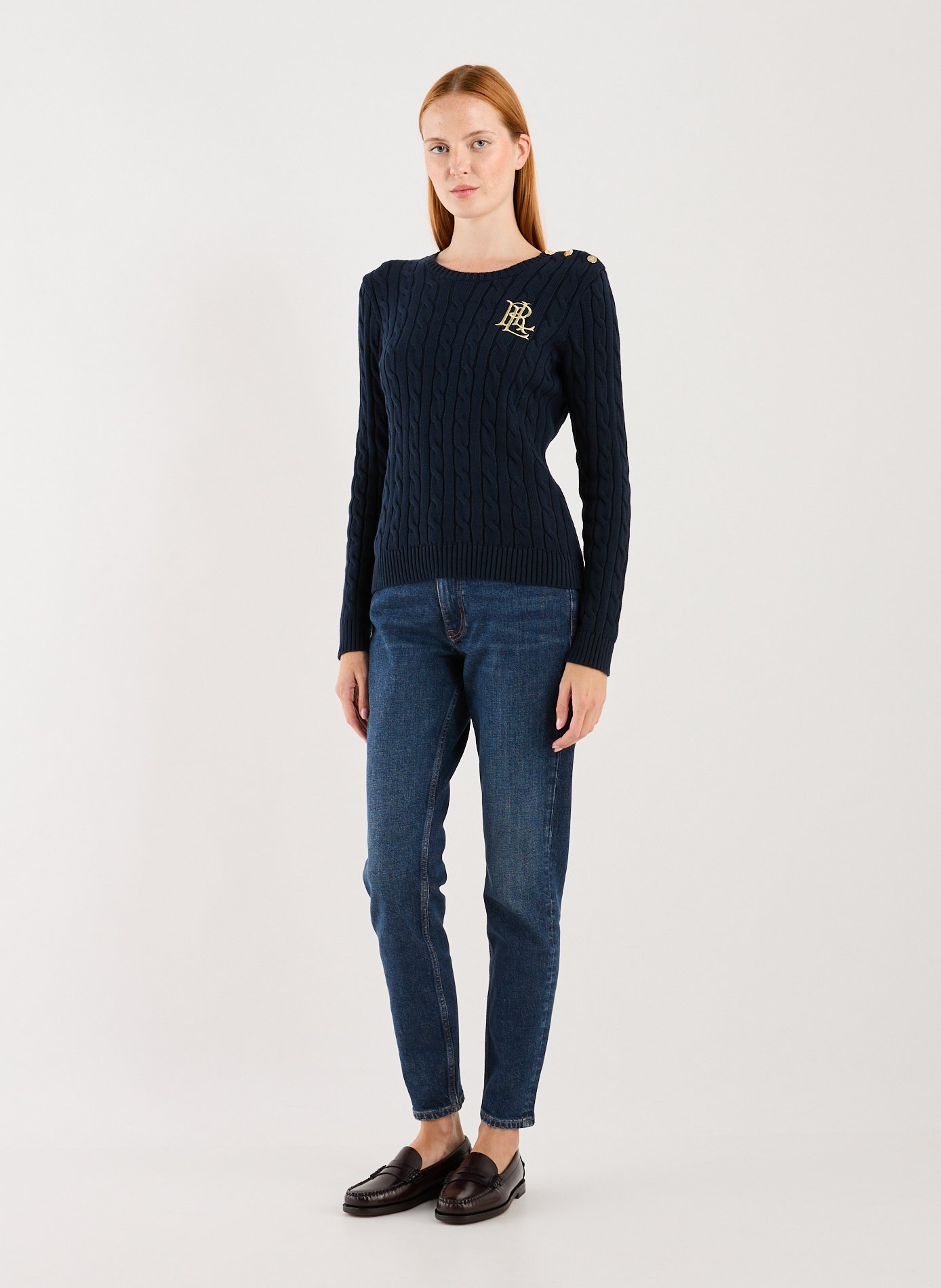 LAUREN Pull en maille  Bleu