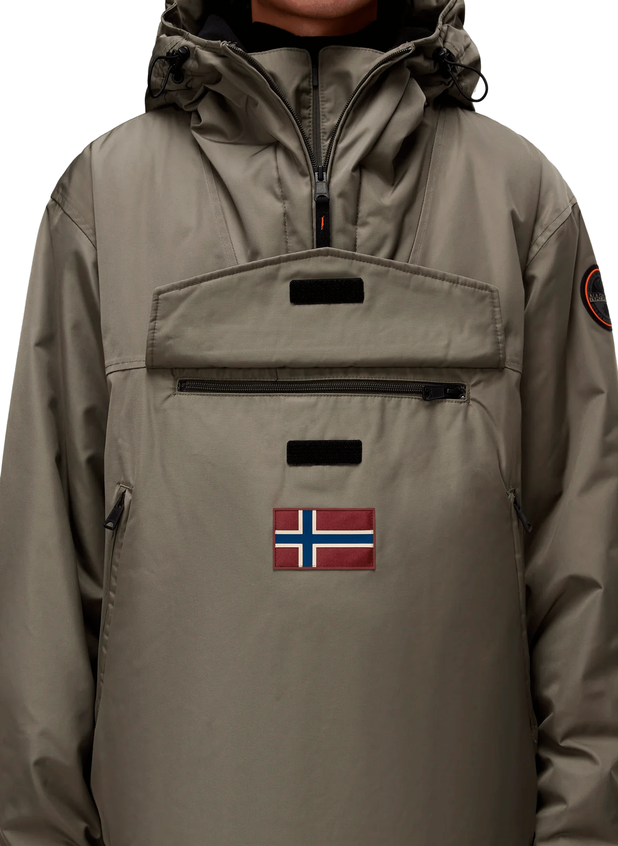 Hooded waterproof jacket NAPAPIJRI Green