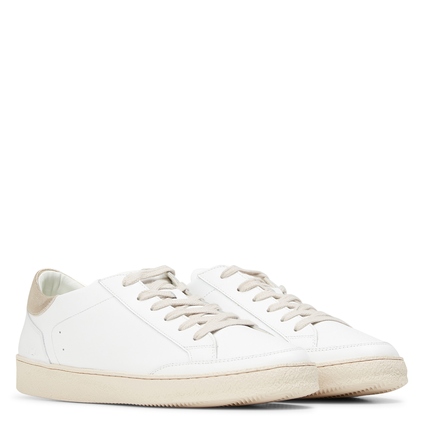 Baskets basses en cuir n°14 RIVECOUR Blanc