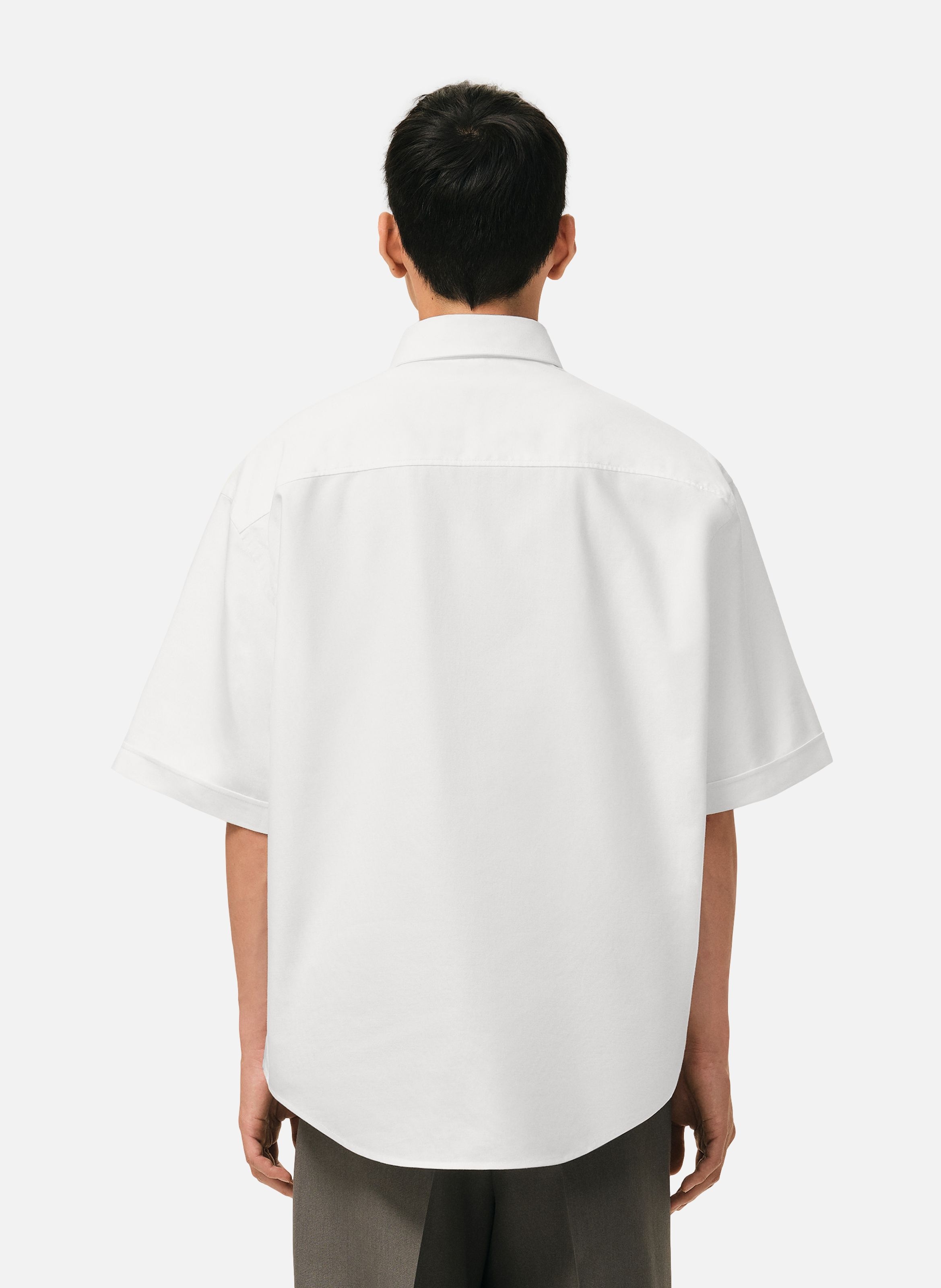 Chemise boxy ami de coeur en coton AMI PARIS Blanc