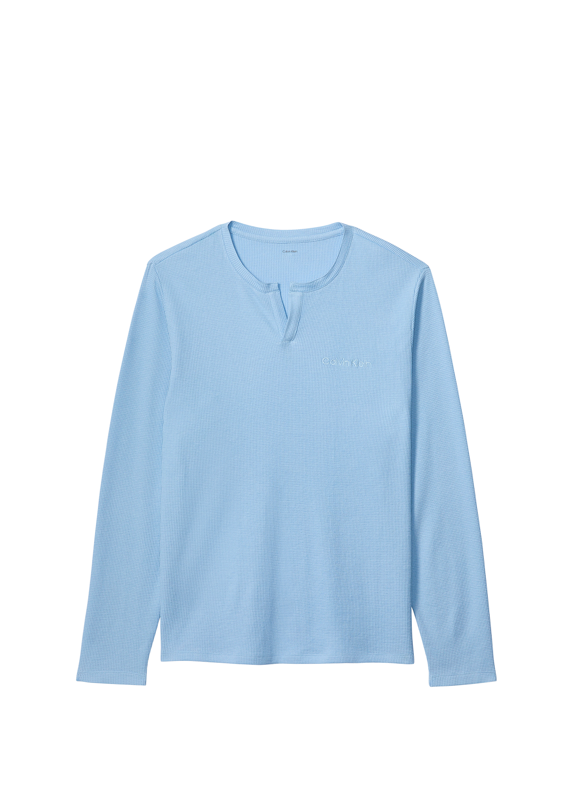 Haut de pyjama en coton texturé CALVIN KLEIN Bleu