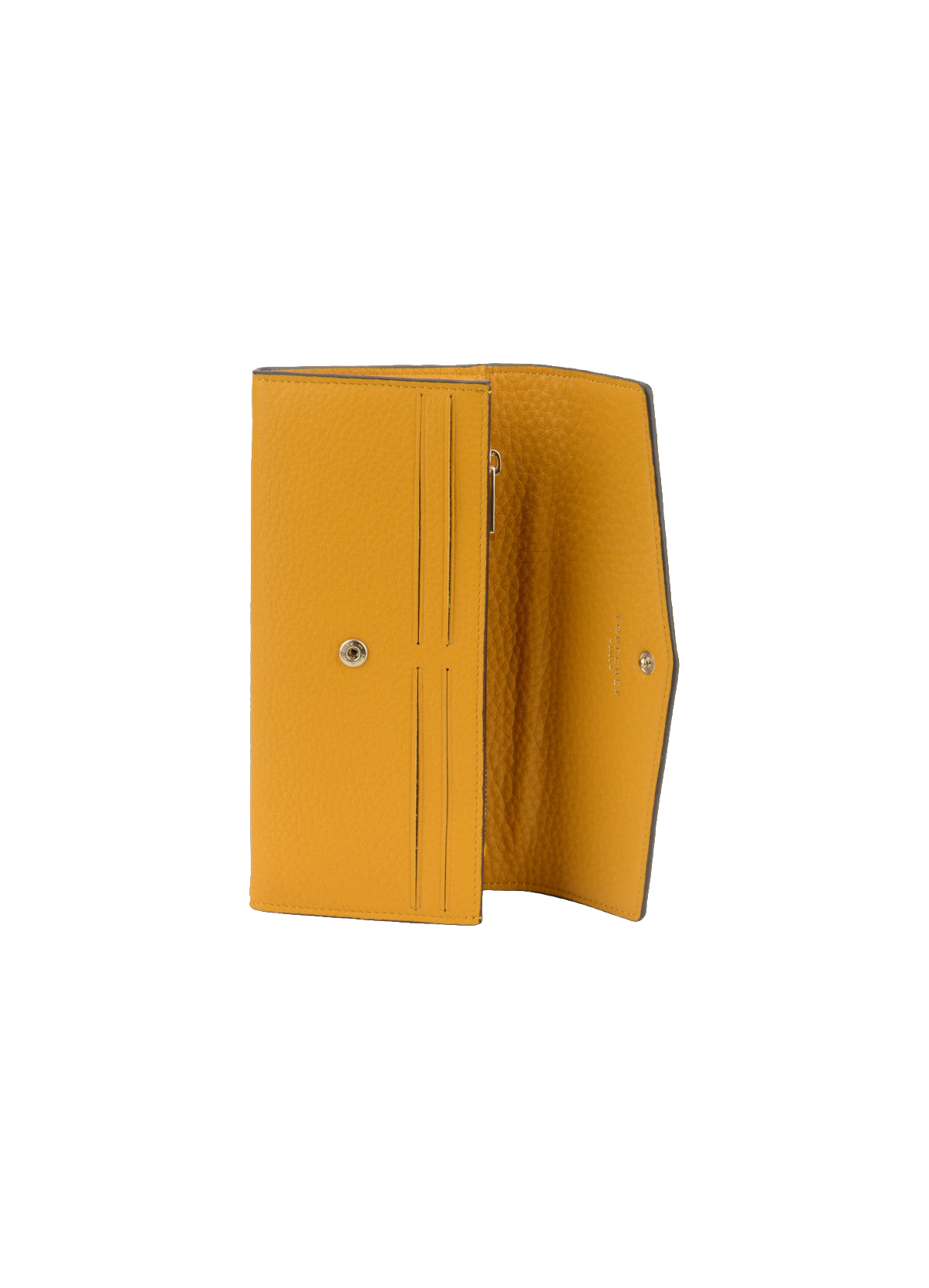 Club | porte-monnaie gm en cuir de veau POURCHET Jaune