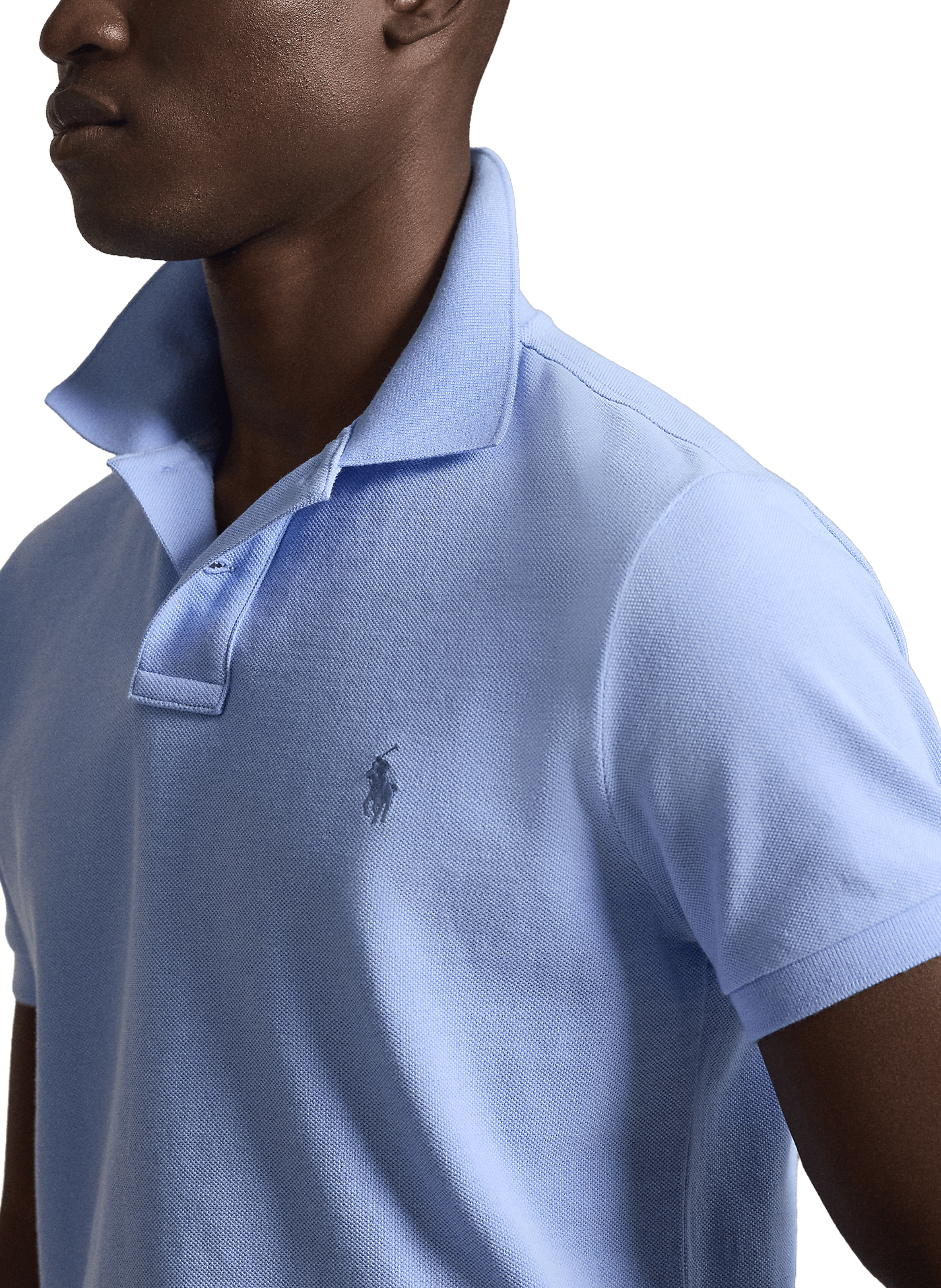  Cotton polo shirt  Blue
