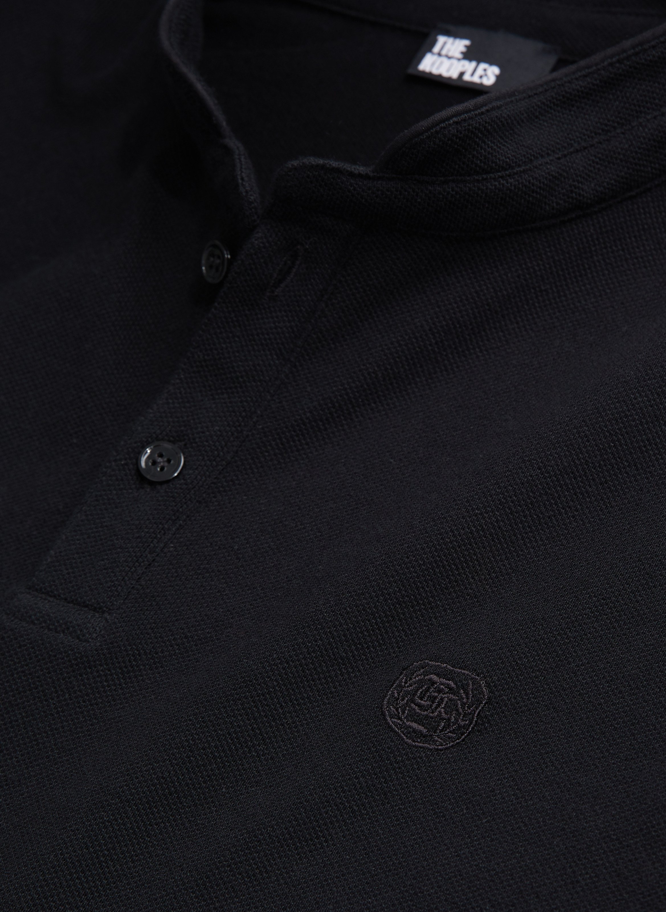Polo en coton col officier THE KOOPLES Noir