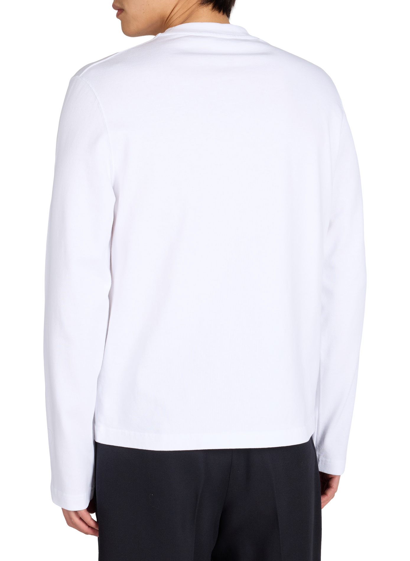 T-shirt manches longues Gros Grain en coton JACQUEMUS Blanc