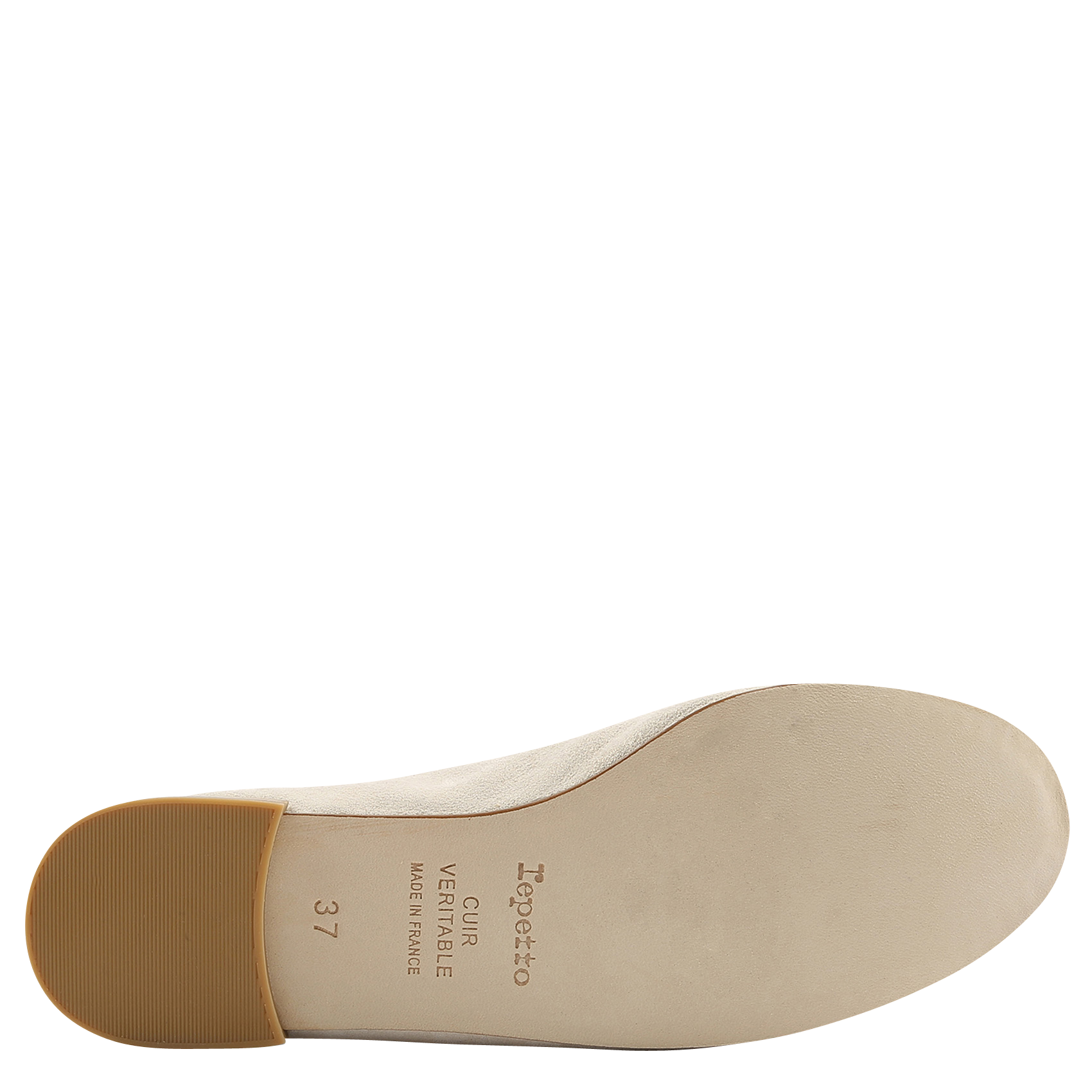 Ballerines en cuir cendrillon REPETTO Blanc