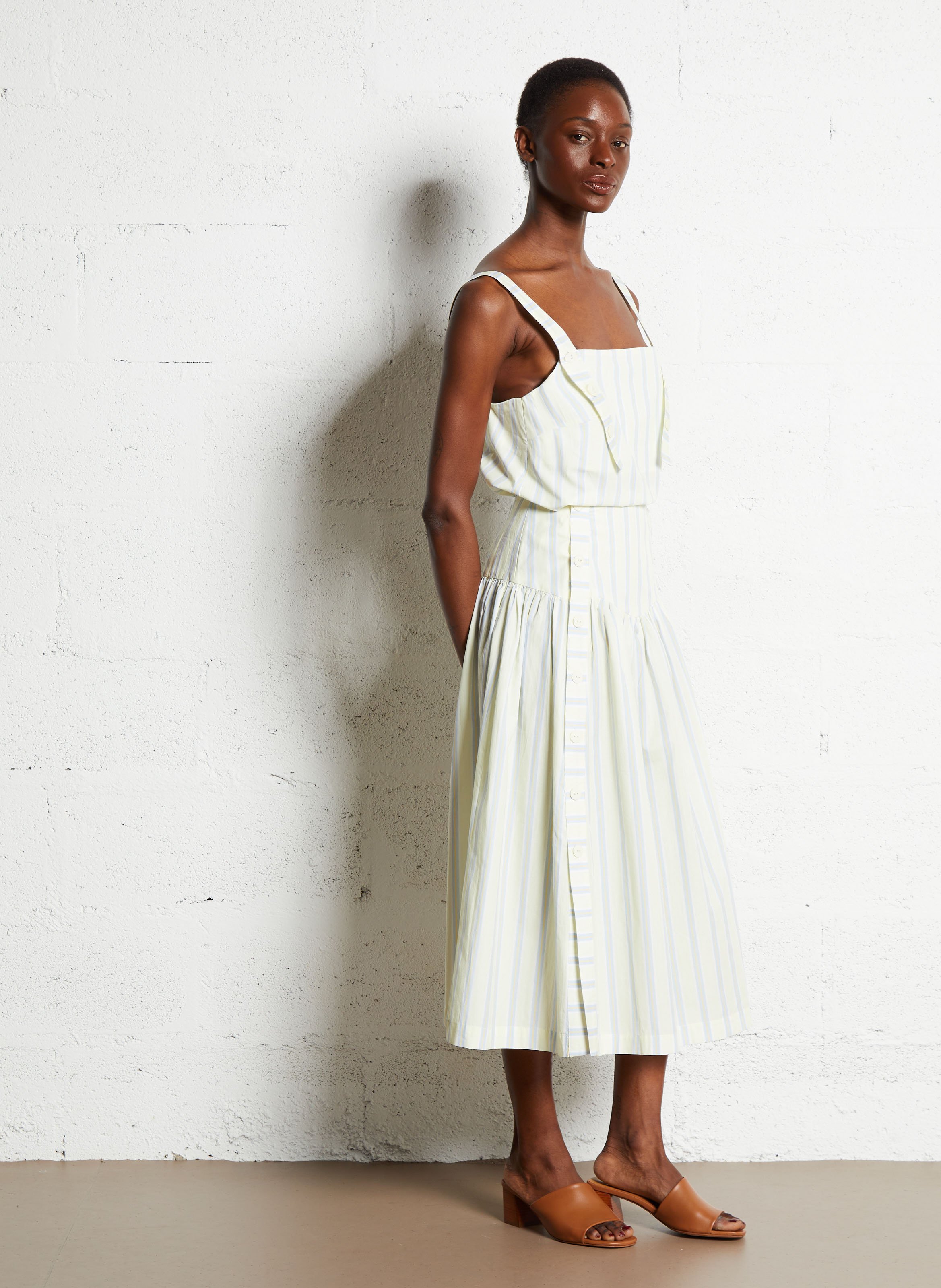 Mules en cuir kelly BOBBIES Marron