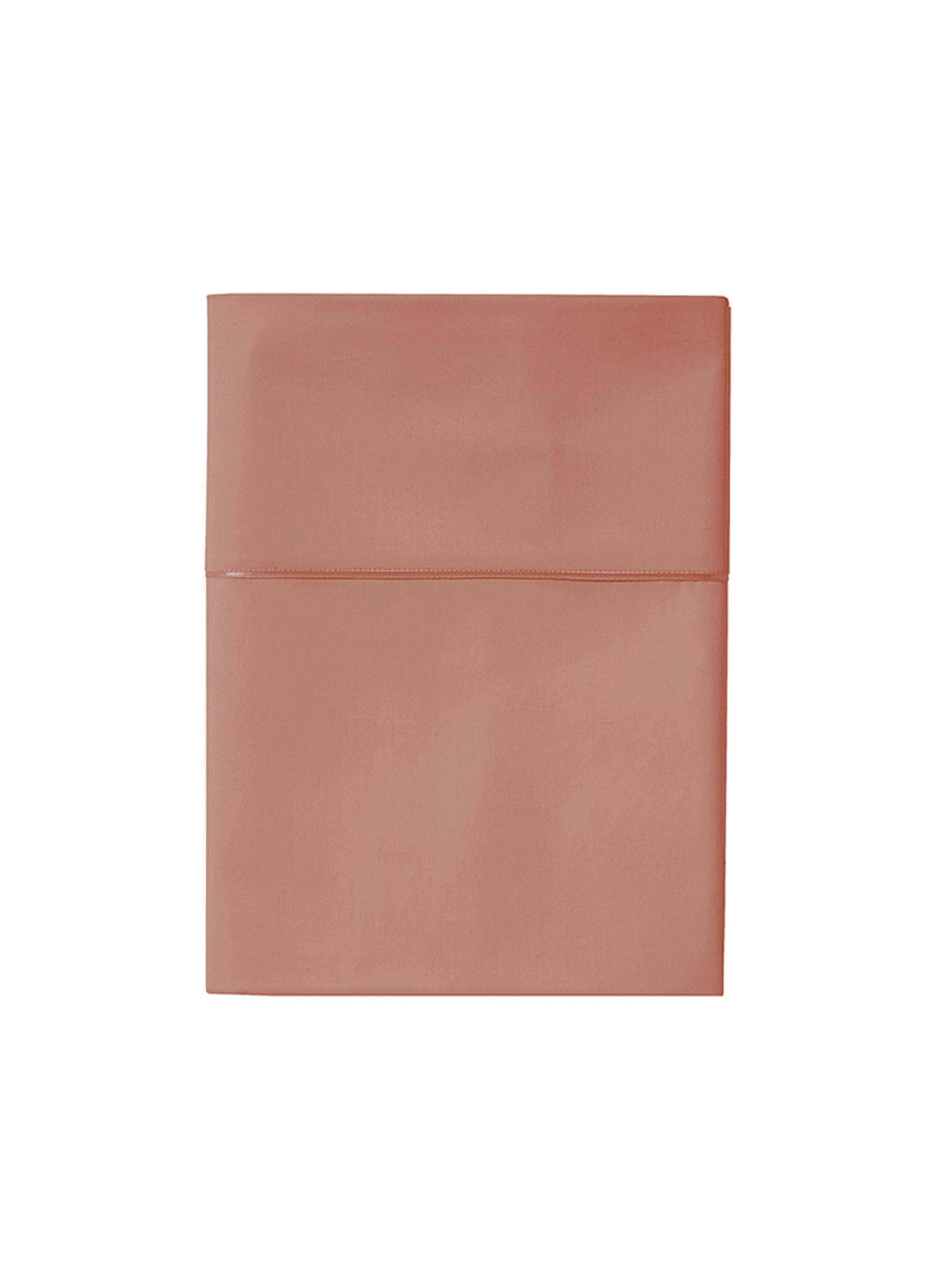 Drap plat uni en satin de coton bio, teophile ALEXANDRE TURPAULT Marron