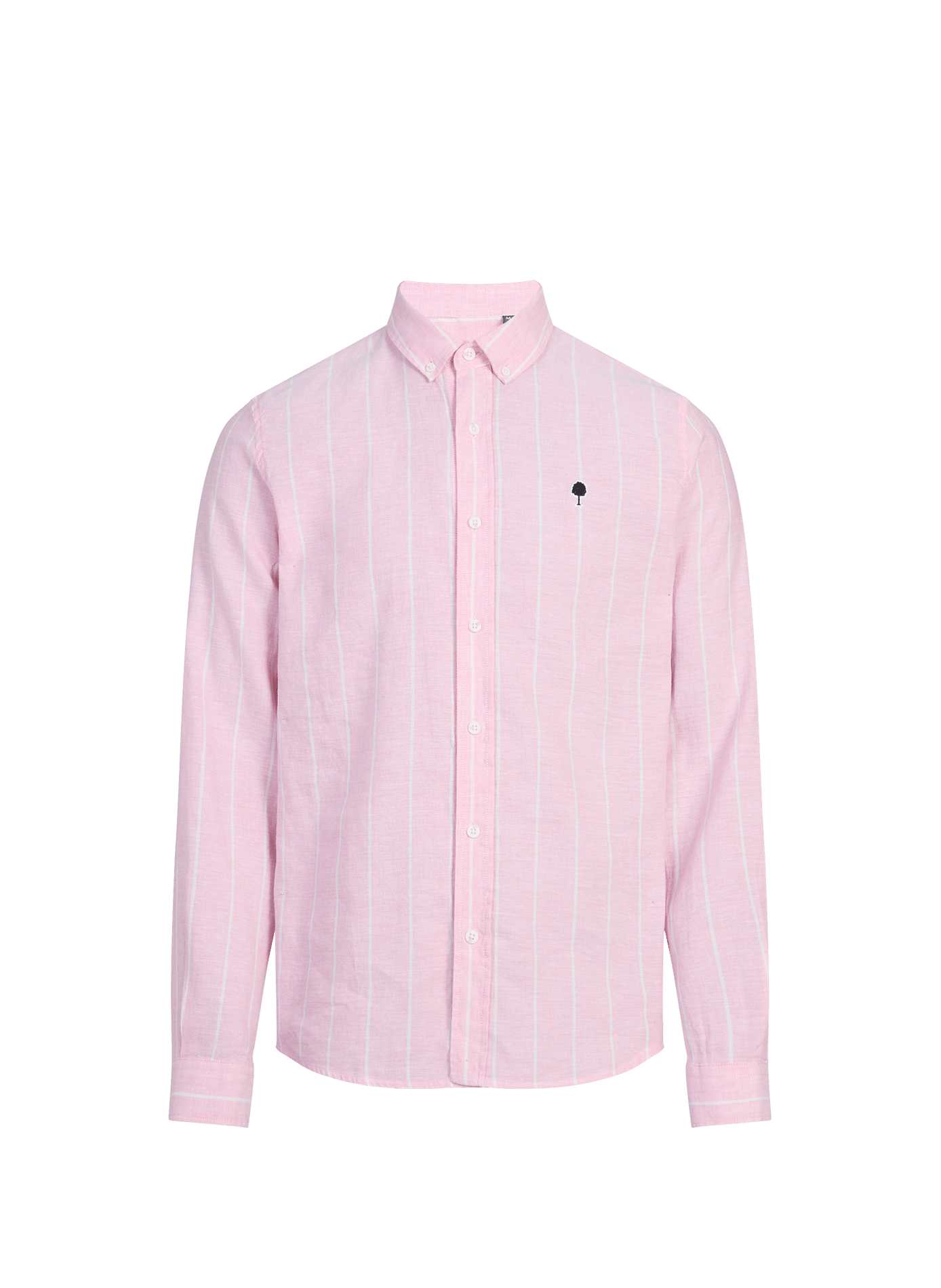 Striped Ivoy shirt in a blend of cotton and linen FAGUO Pink