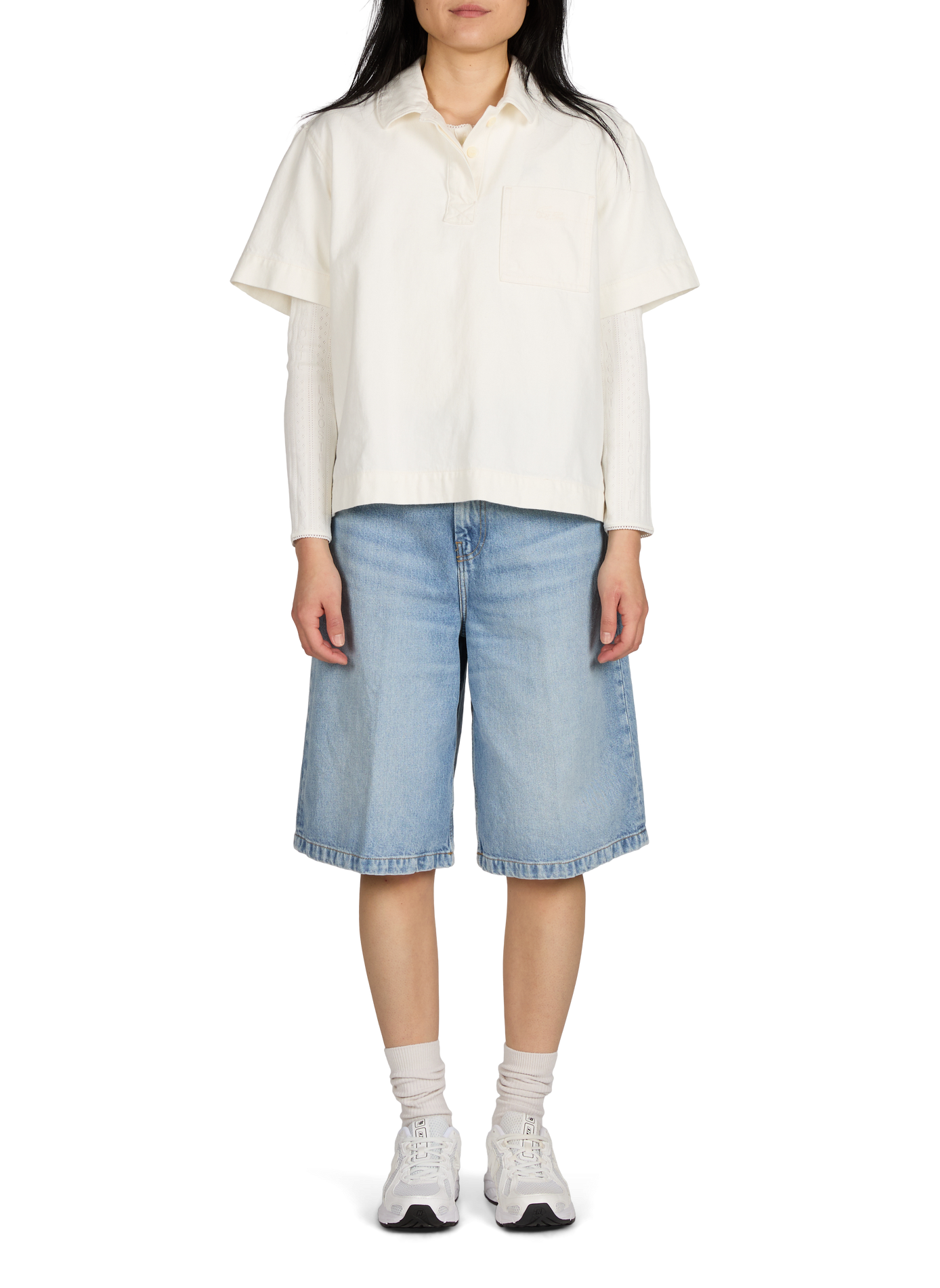 Bermuda Belmont en denim de coton CARHARTT WIP Bleu