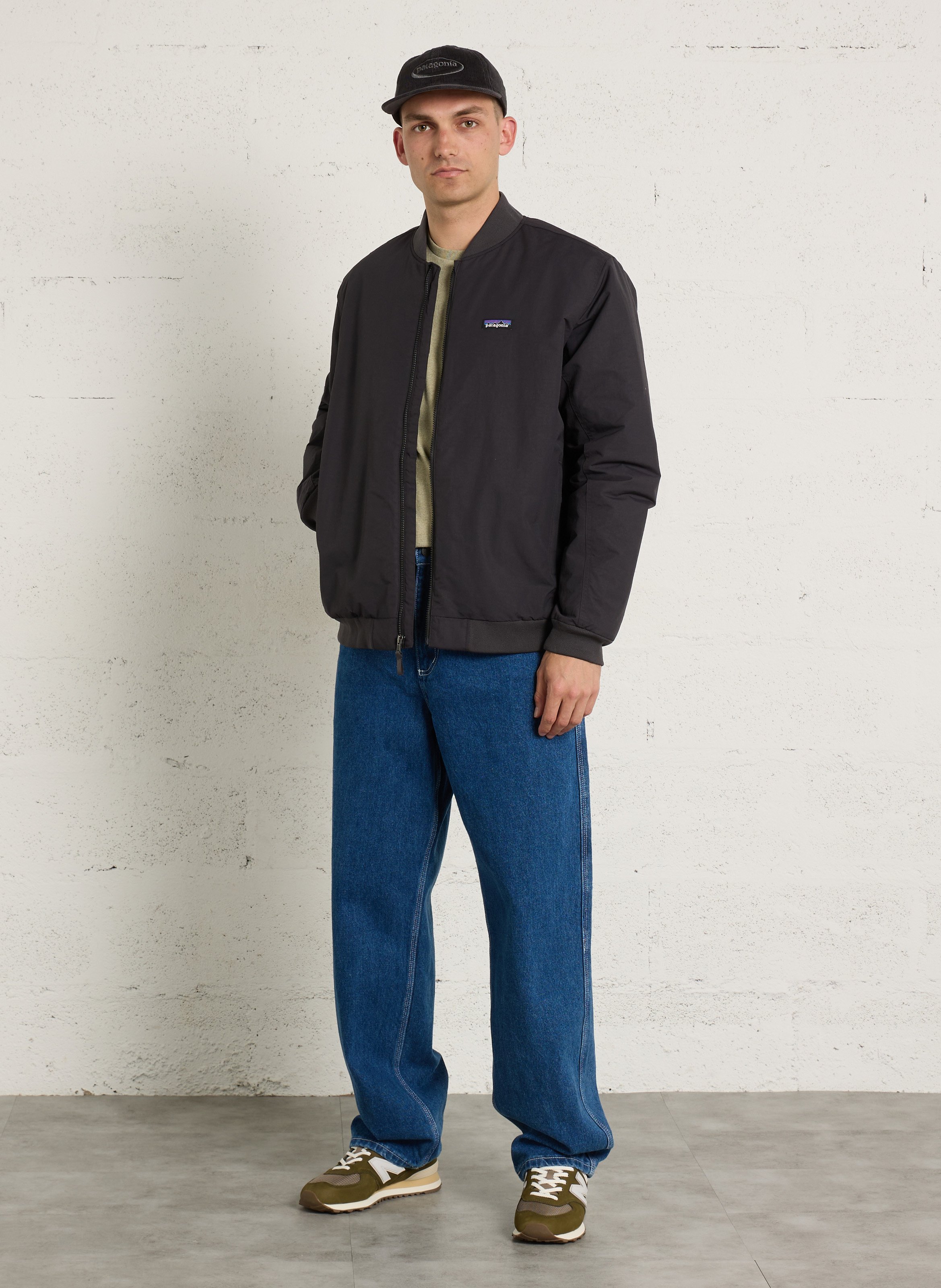 Veste zippée large unie PATAGONIA Gris