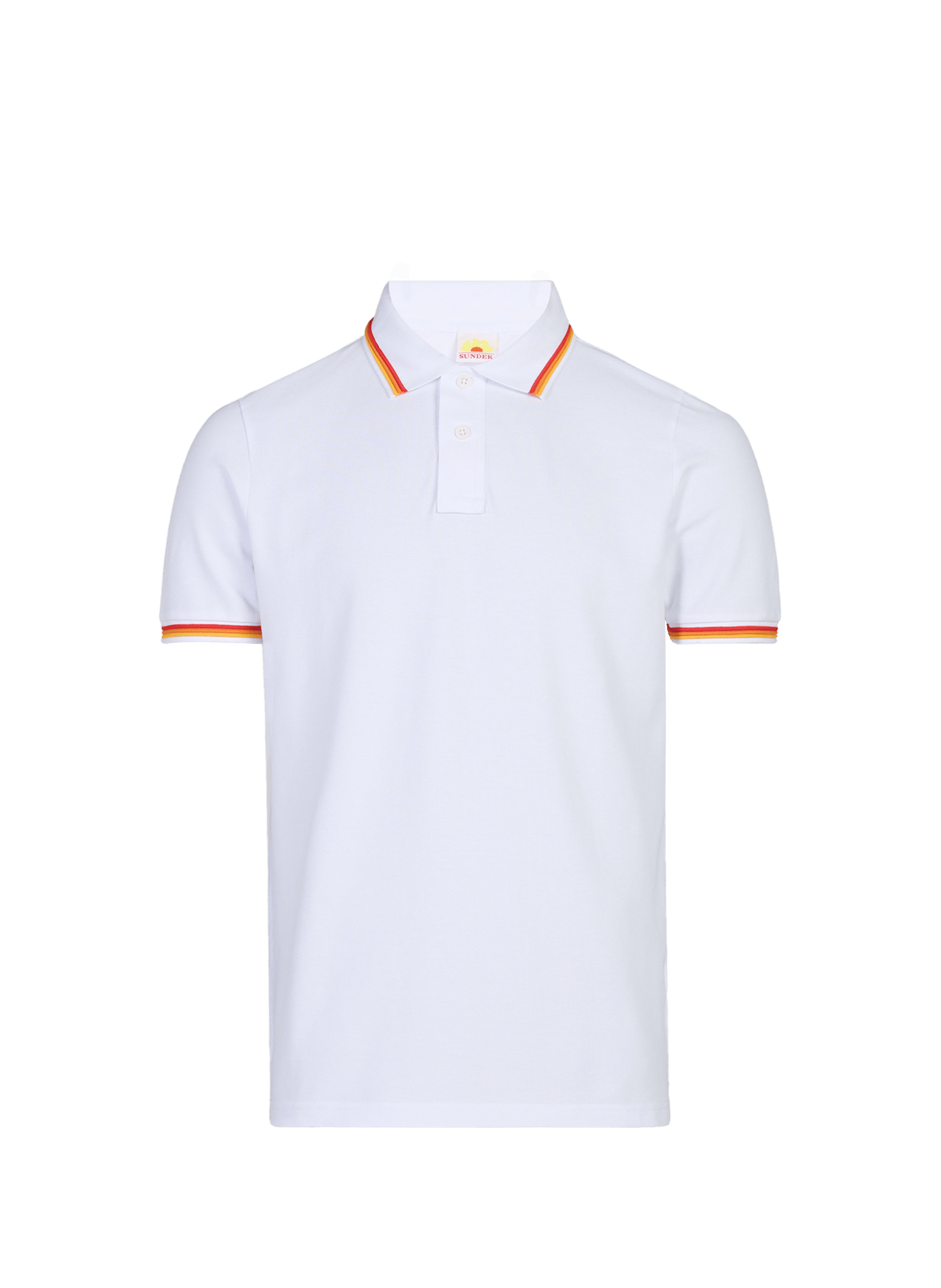 Cotton-blend polo shirt SUNDEK White