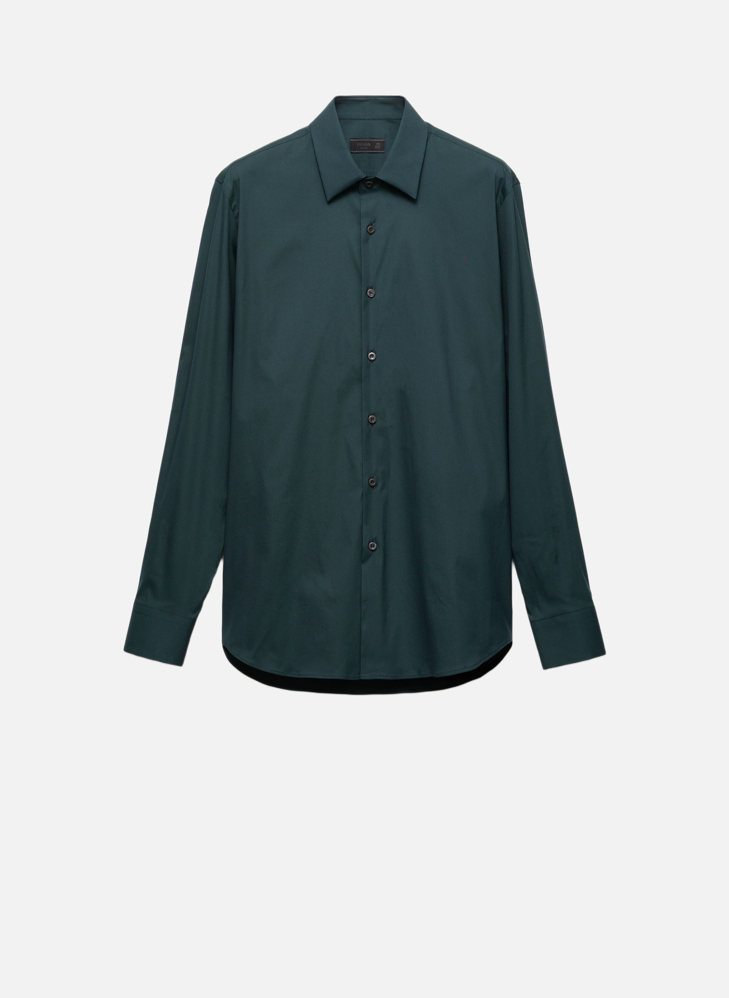 Chemise en coton stretch PRADA Vert