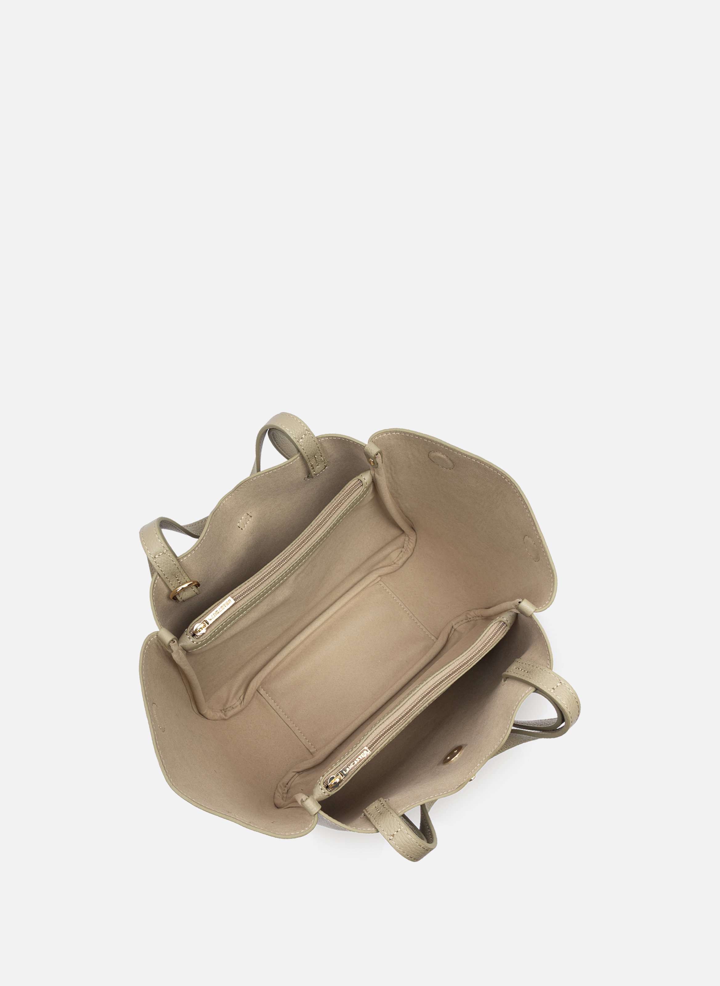Sac cabas épaule - milano horizon LANCASTER Kaki