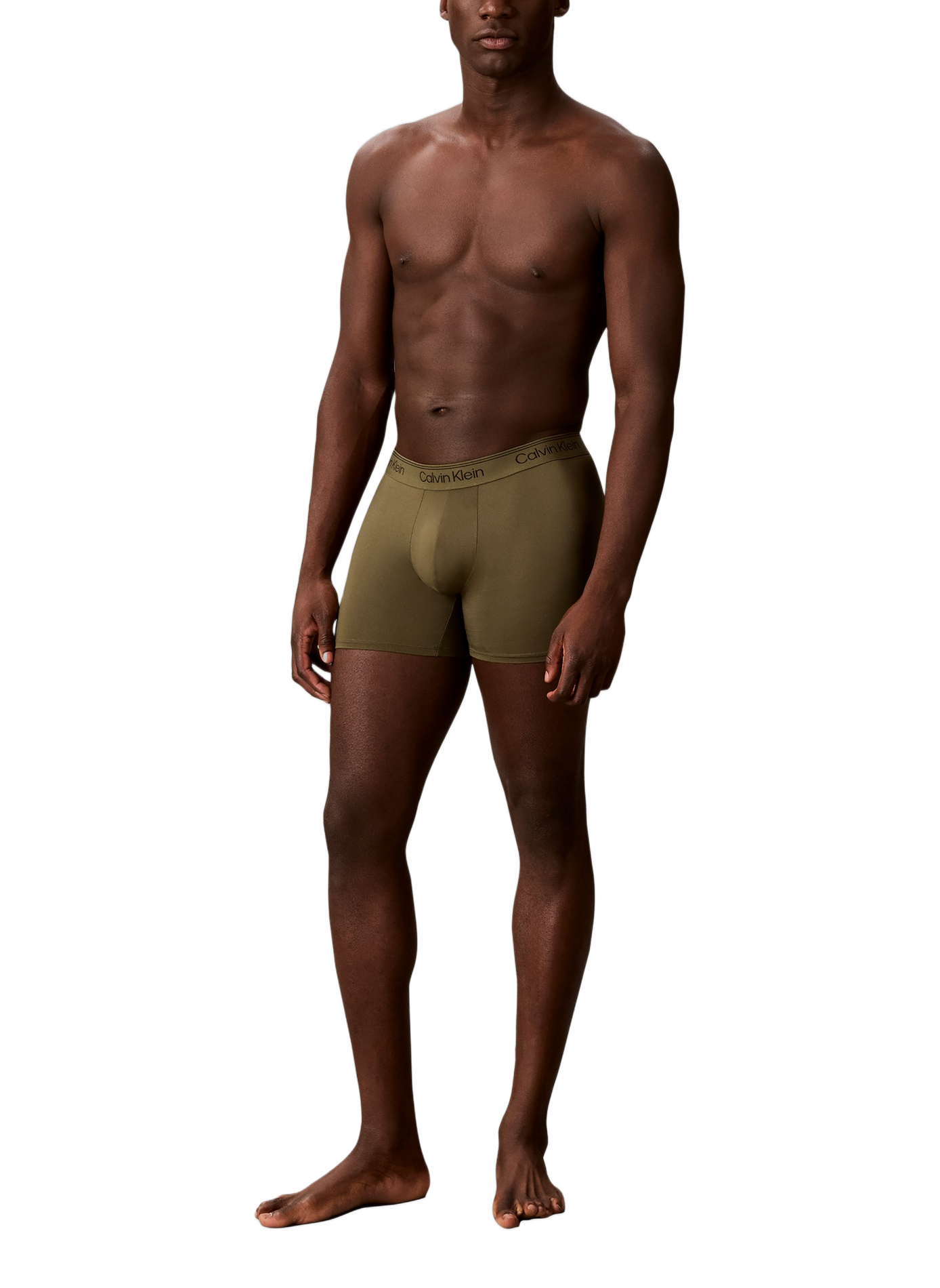 Pack mit 3 langen Boxershorts aus Stretch-Mikrofaser CALVIN KLEIN Mehrfarbig