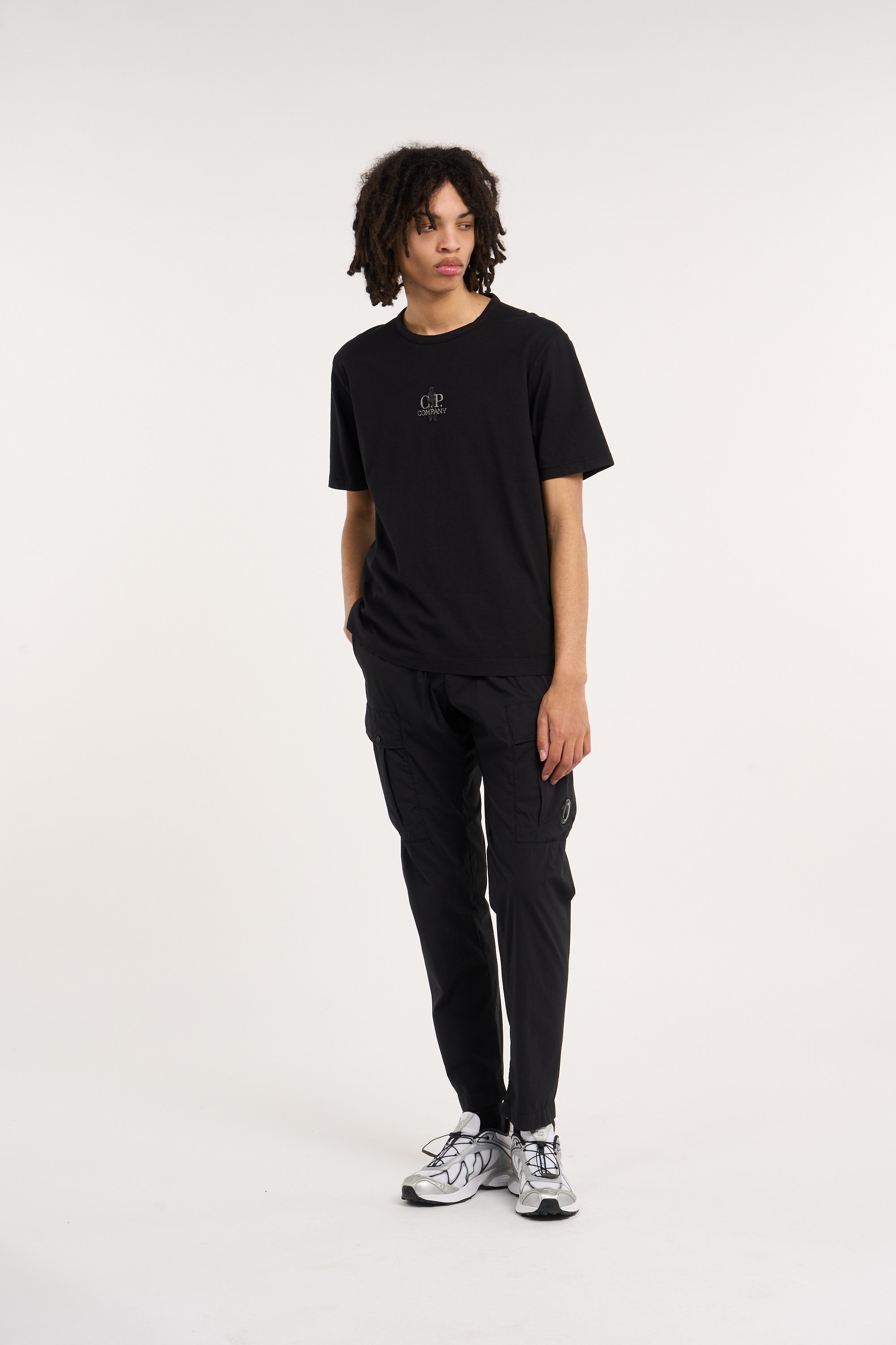 Cargo pants cargo pant in 50 fili stretch CP COMPANY Noir