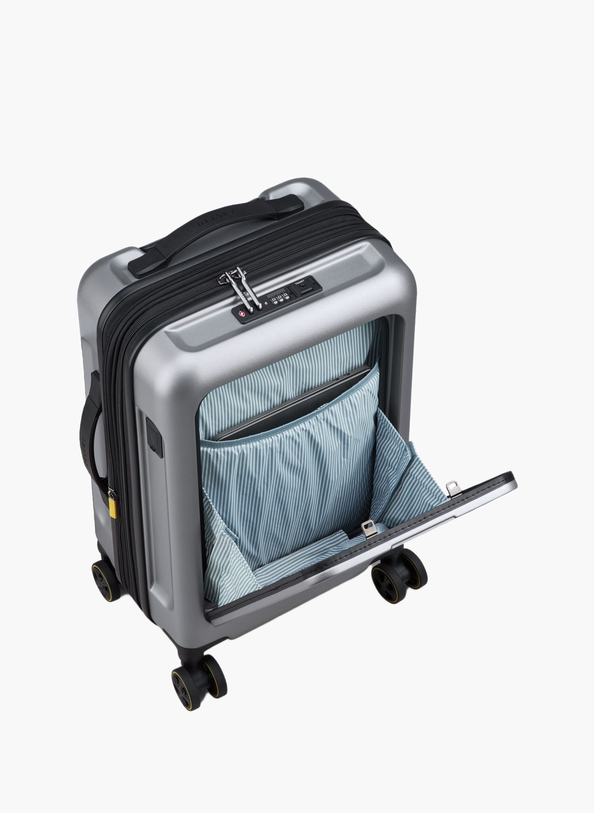 Valise cabine rigide taille s - turenne 2.0 DELSEY PARIS Argent