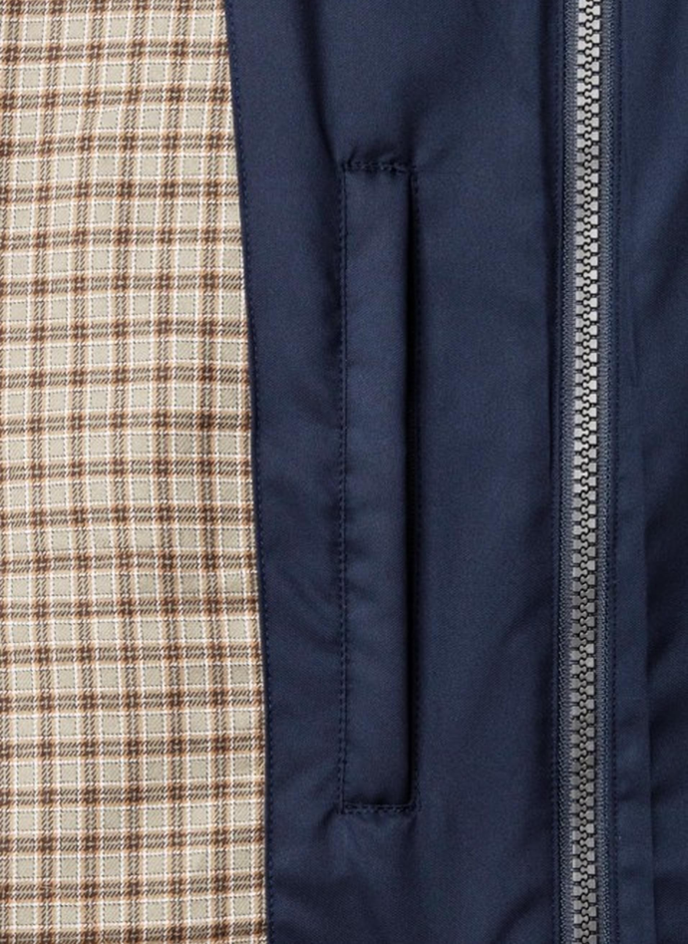 Giacca dritta imbottita con zip FACONNABLE Blu