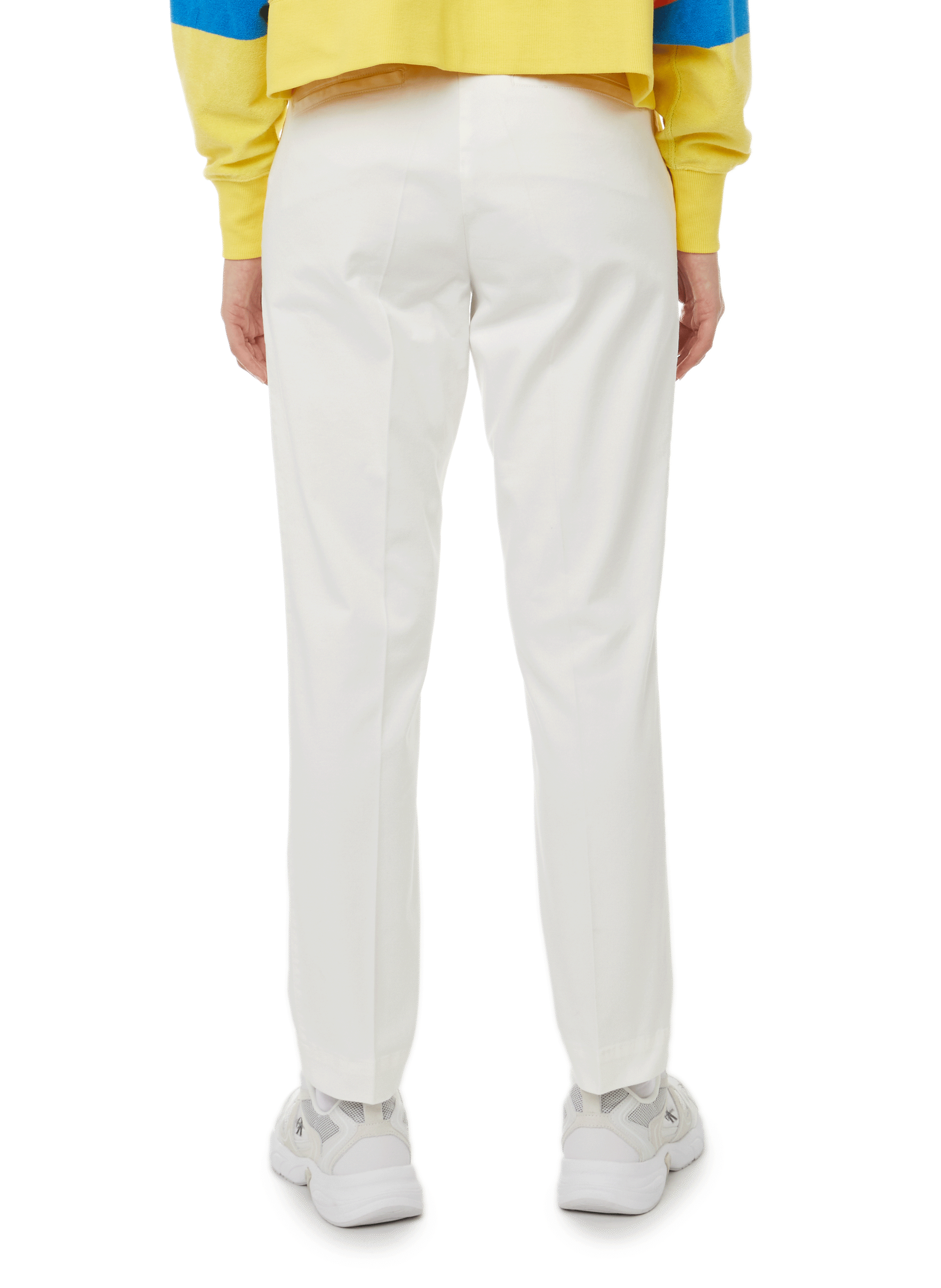 Pantalon coupe slim Blanc