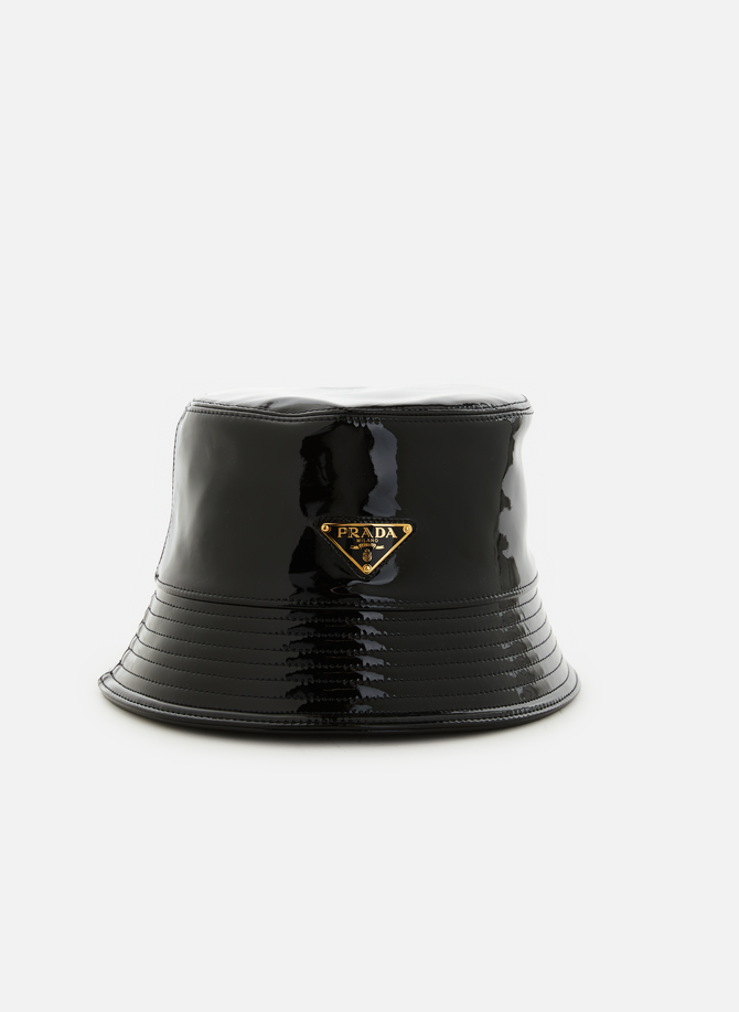 Patent leather bucket hat  PRADA