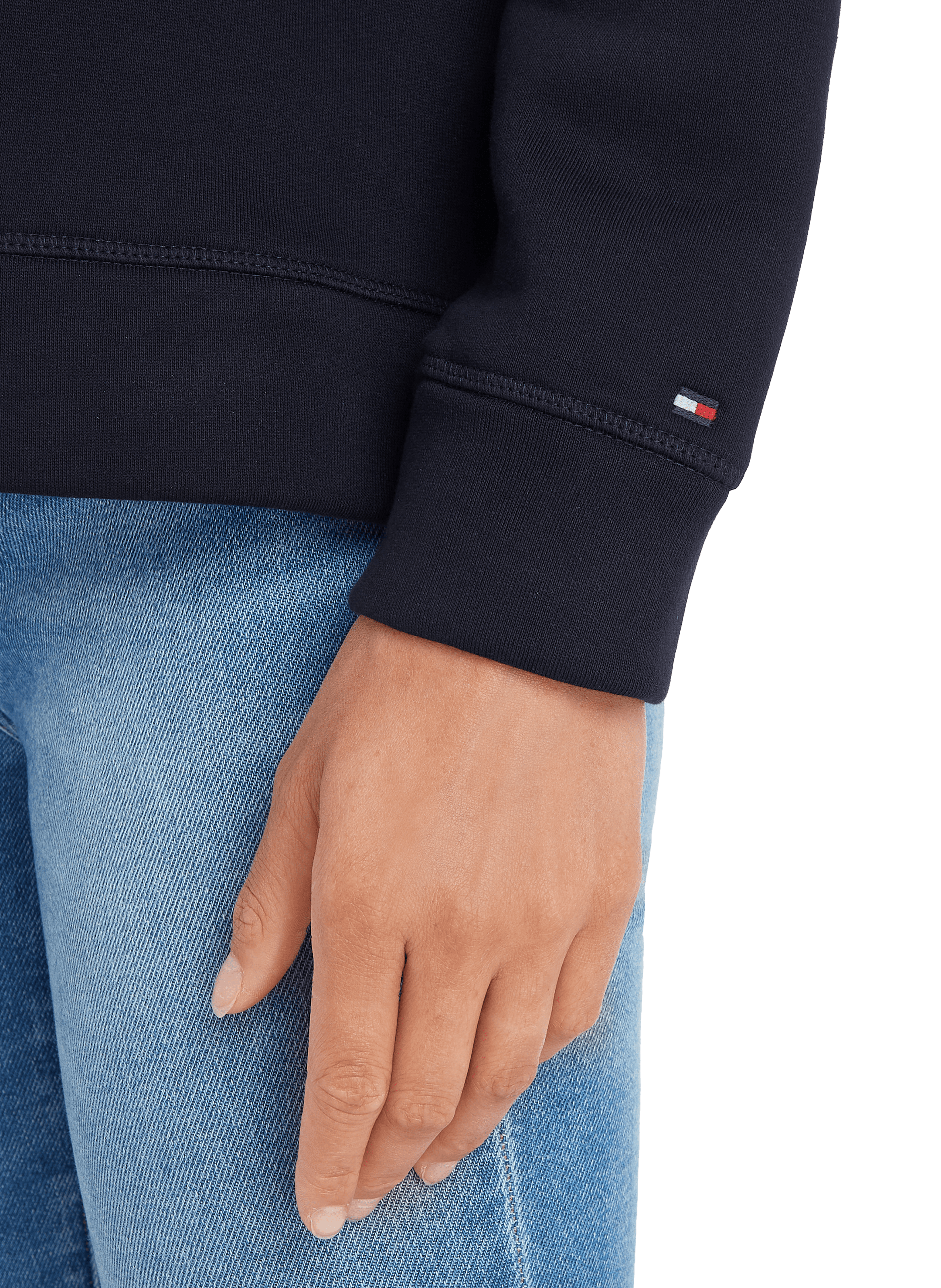 Hoodie en coton TOMMY HILFIGER Bleu