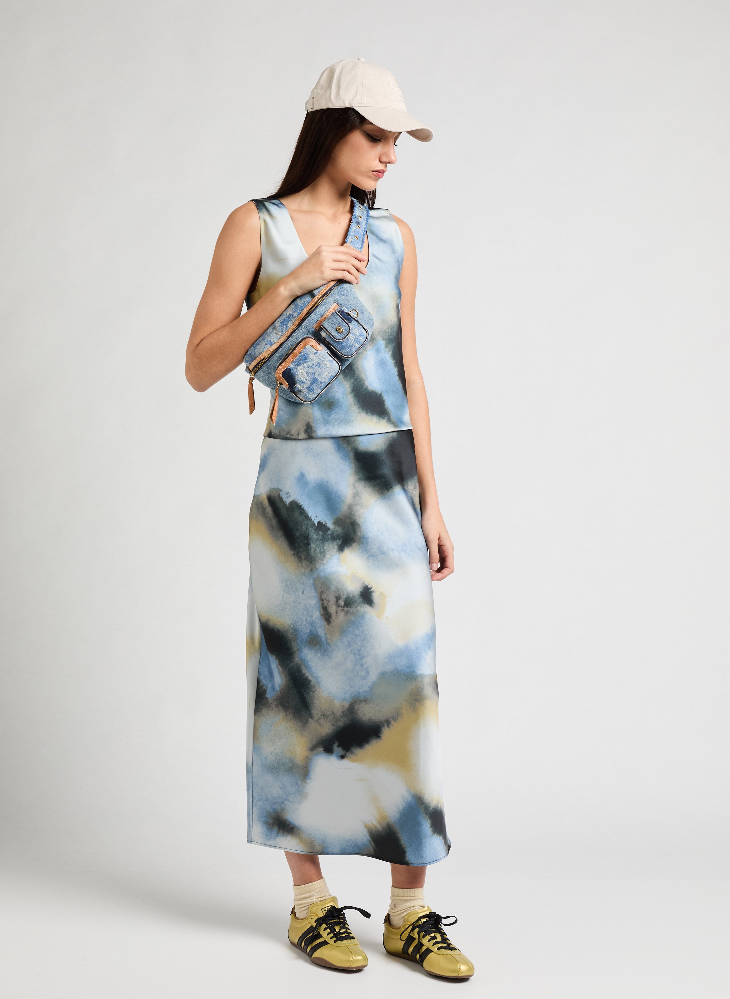 Top satiné SAMSOE SAMSOE Bleu