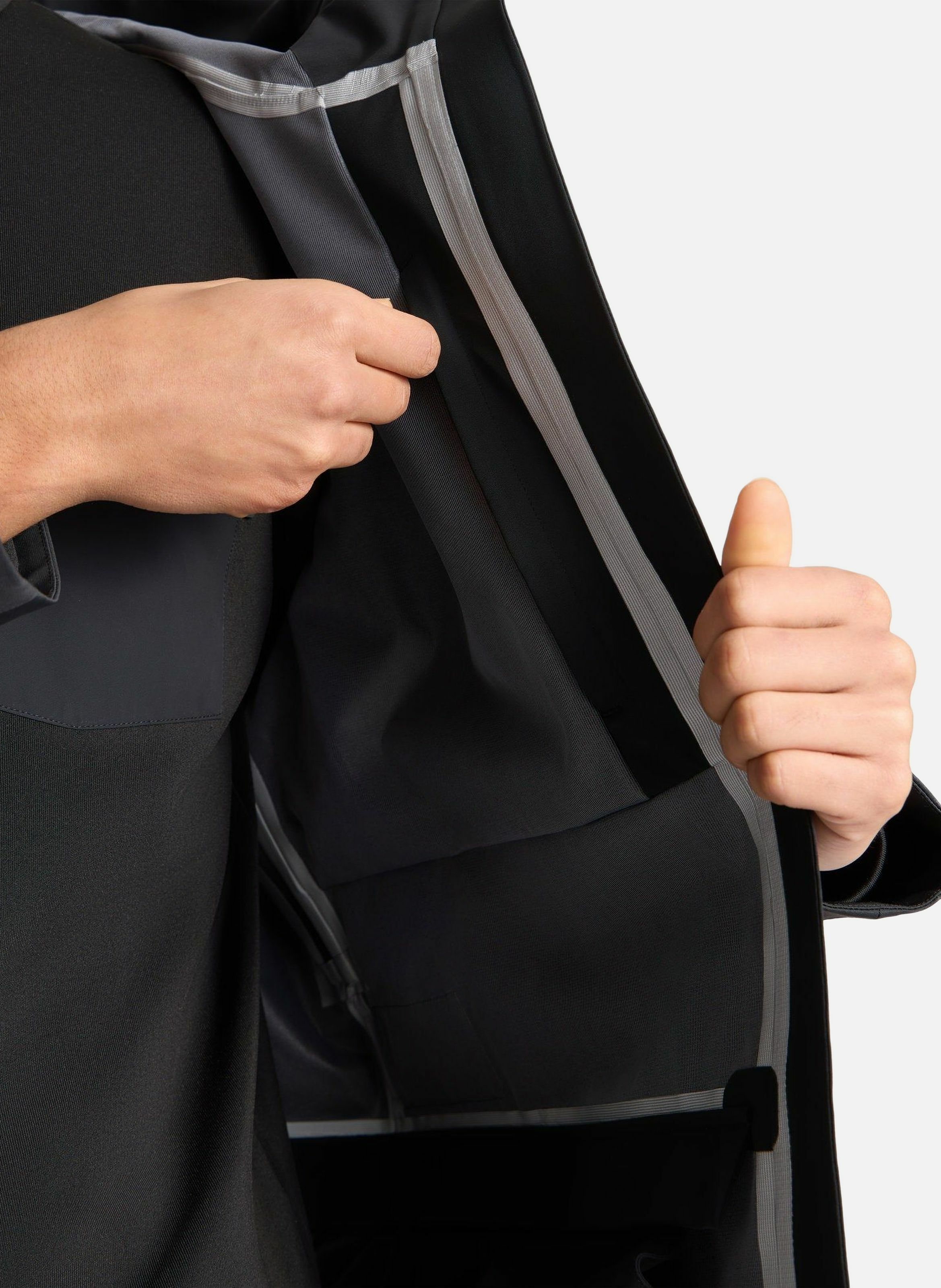 Veste ilanox col capuche coupe regular FUSALP Noir