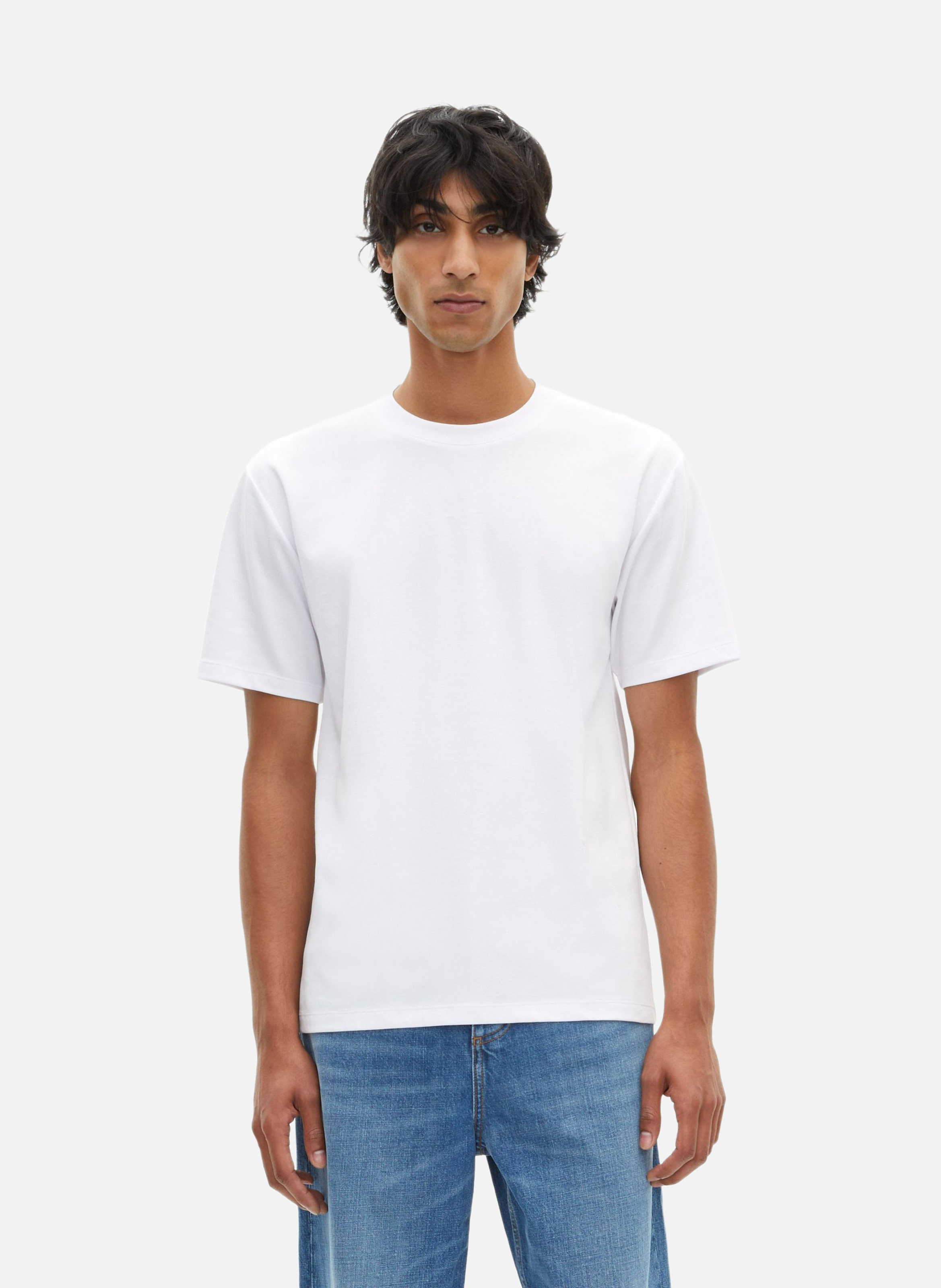 T-shirt mixte droit uni THE KOOPLES Blanc