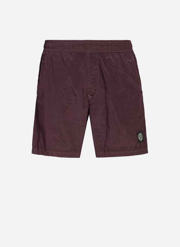Fitted Bermuda Shorts Red by STONE ISLAND STONE ISLAND Fitted Bermuda Shorts Red