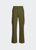 Cotton Cargo Pants  Military green