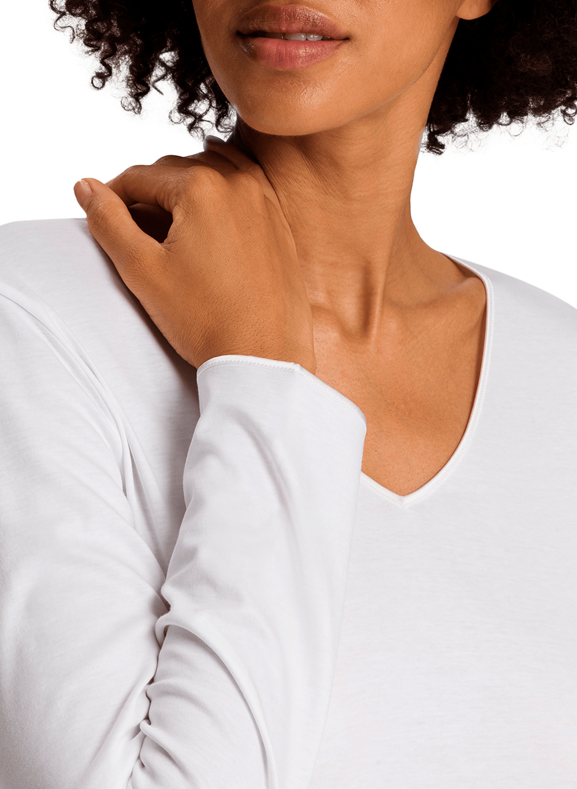 Chemise de nuit en coton  HANRO Blanc