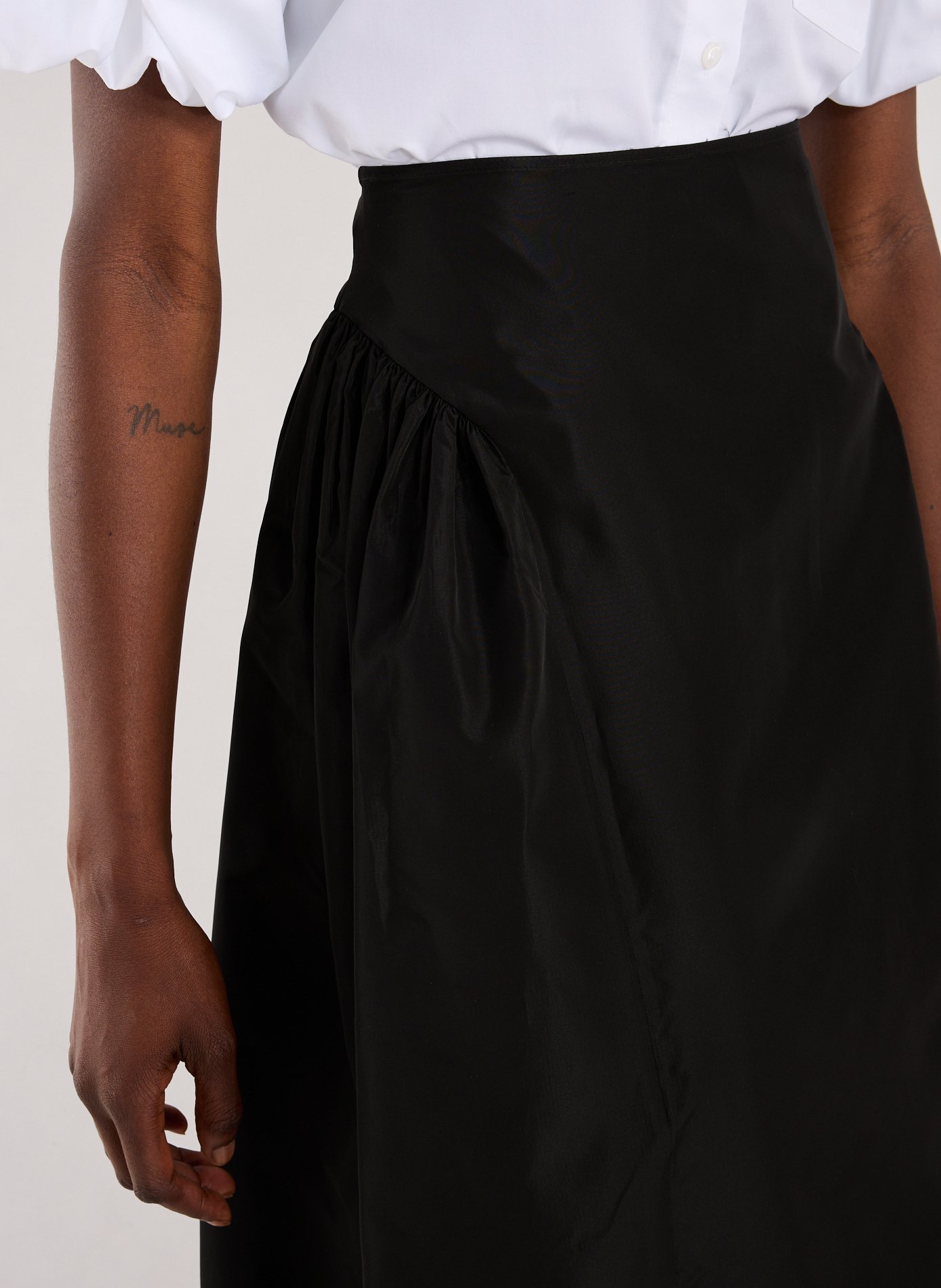 Wide skirt with hip details SIMONE ROCHA Black