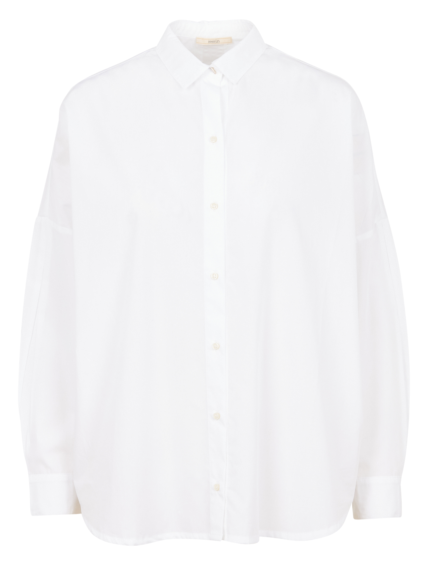 Chemise col classique en coton maemi o SESSUN Blanc