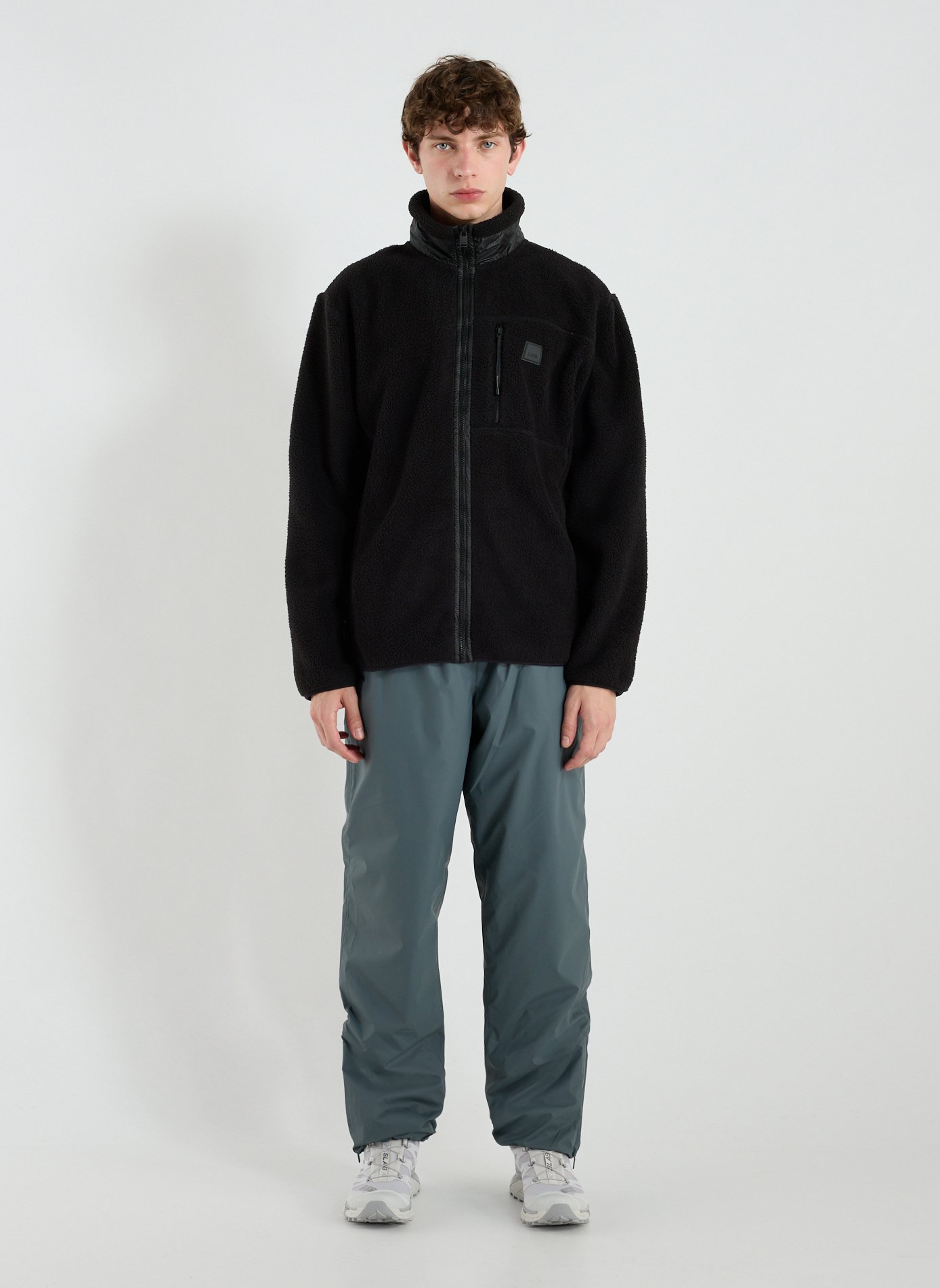 Veste polaire col montant RAINS Noir