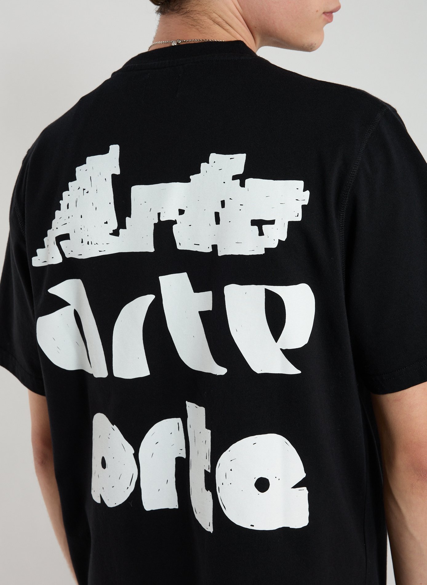T-shirt col rond en coton ARTE ANTWERP Noir