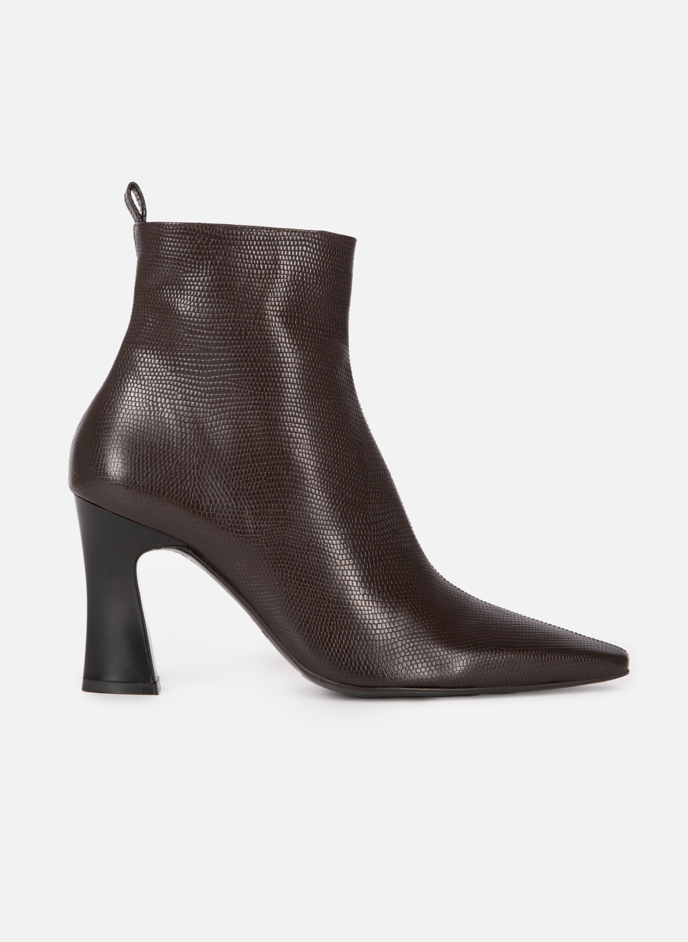 Bottes en cuir effet lézard MarronTHE KOOPLES