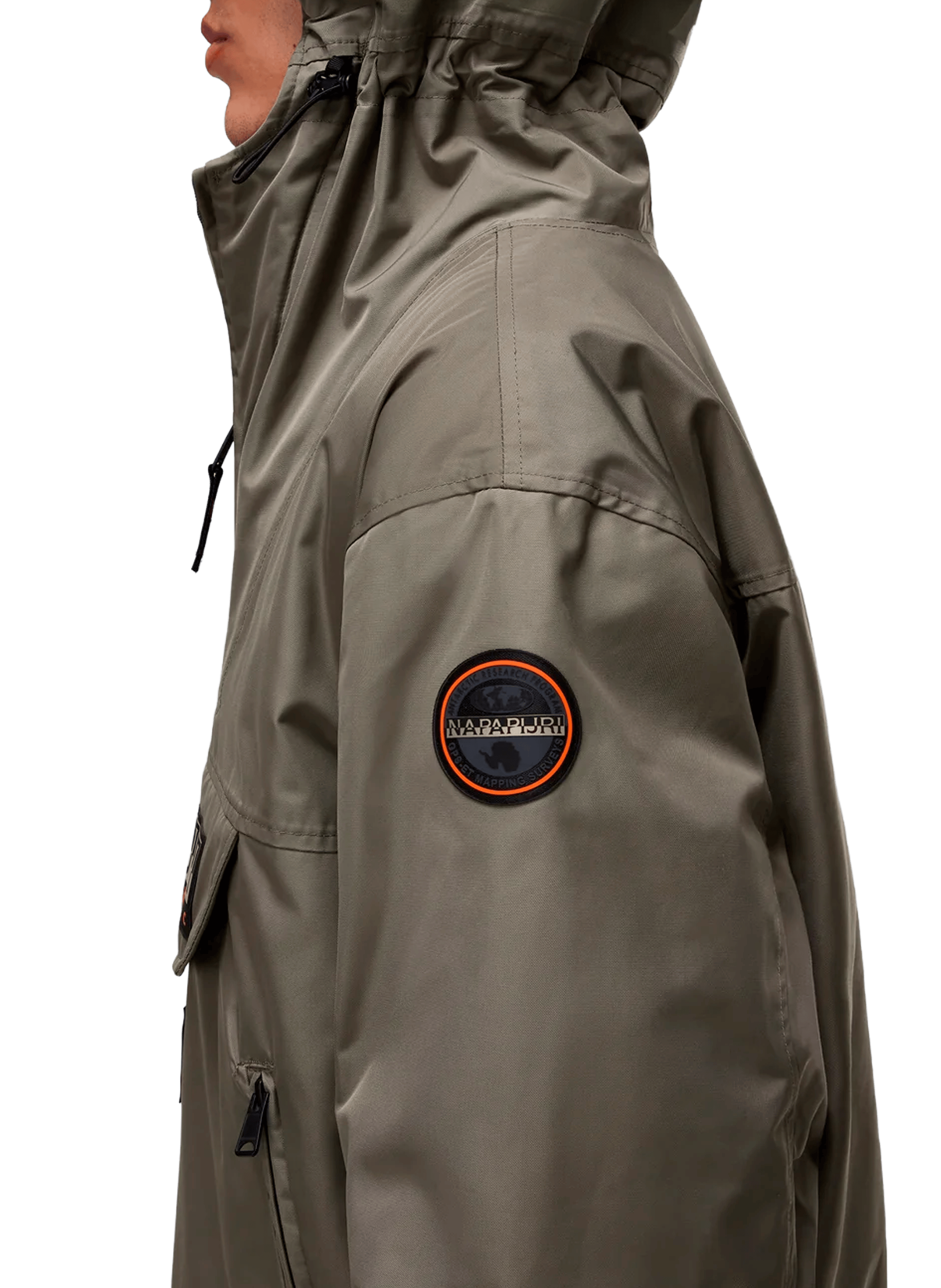 Hooded waterproof jacket NAPAPIJRI Green