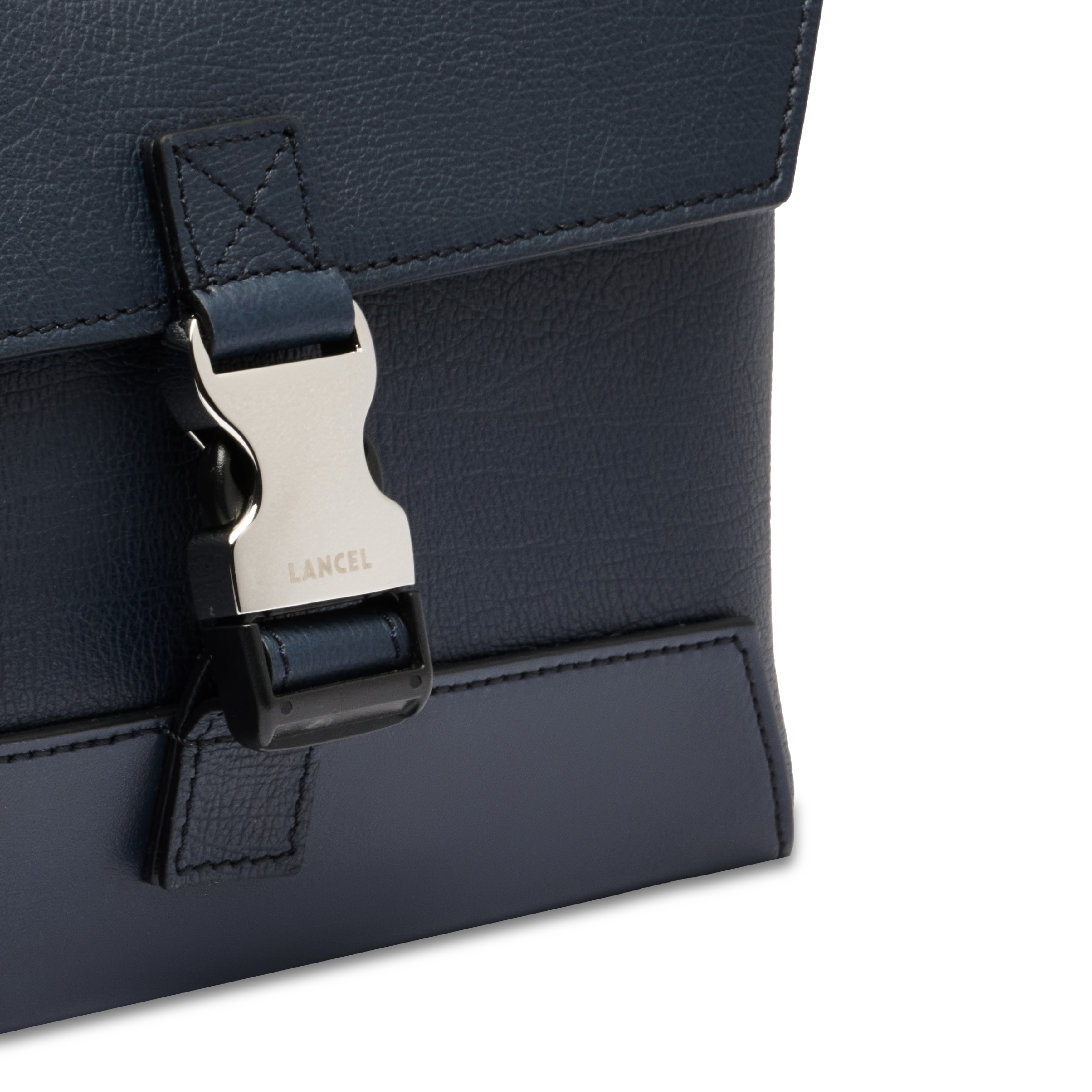 Sac messenger m milo de lancel en cuir LANCEL Bleu