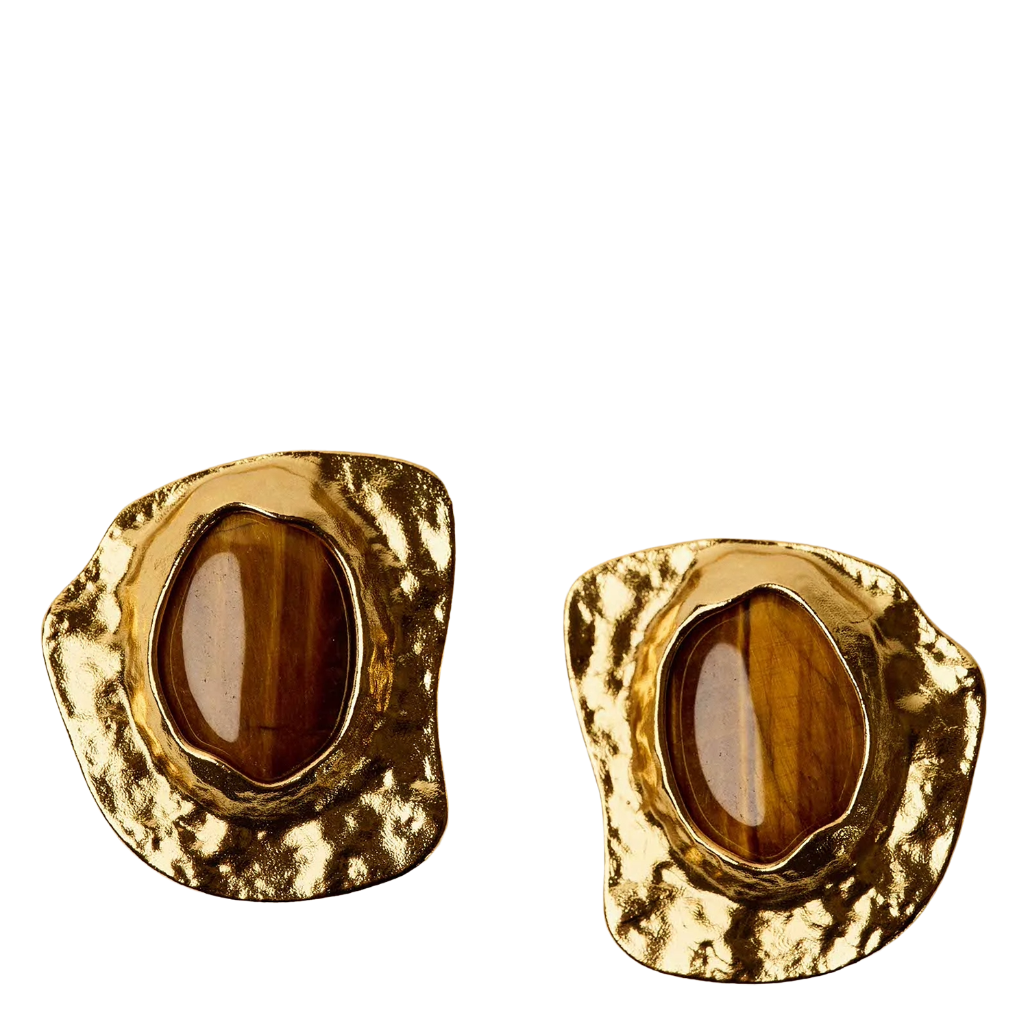 Boucles d'oreilles en laiton recyclé mélangé lizzie SESSUN Rouge