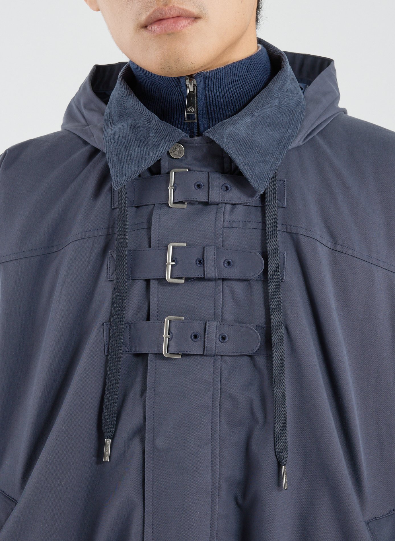 Cape à capuche et col classique LA MARTINA Bleu